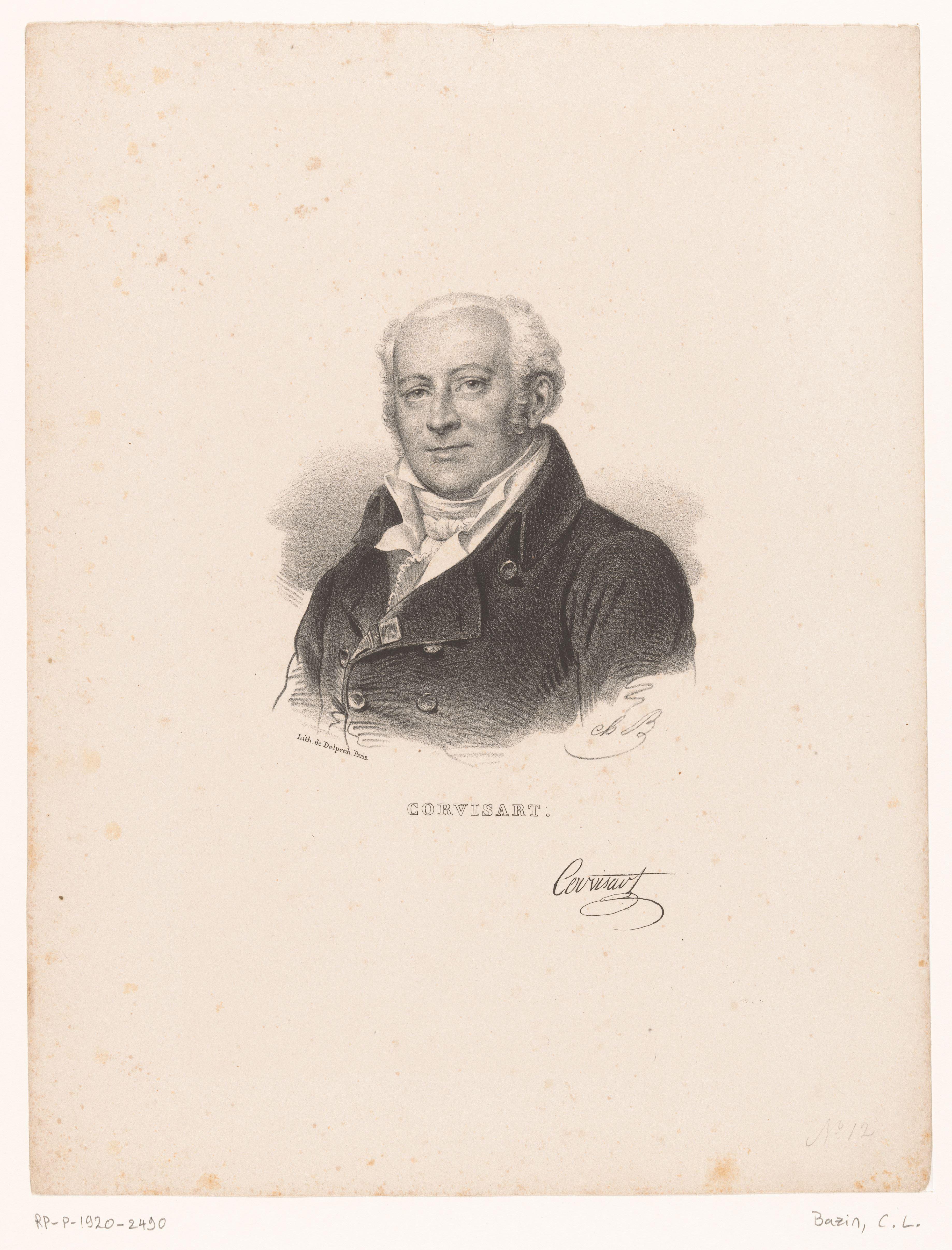 Portret van de arts Jean-Nicolas Corvisart