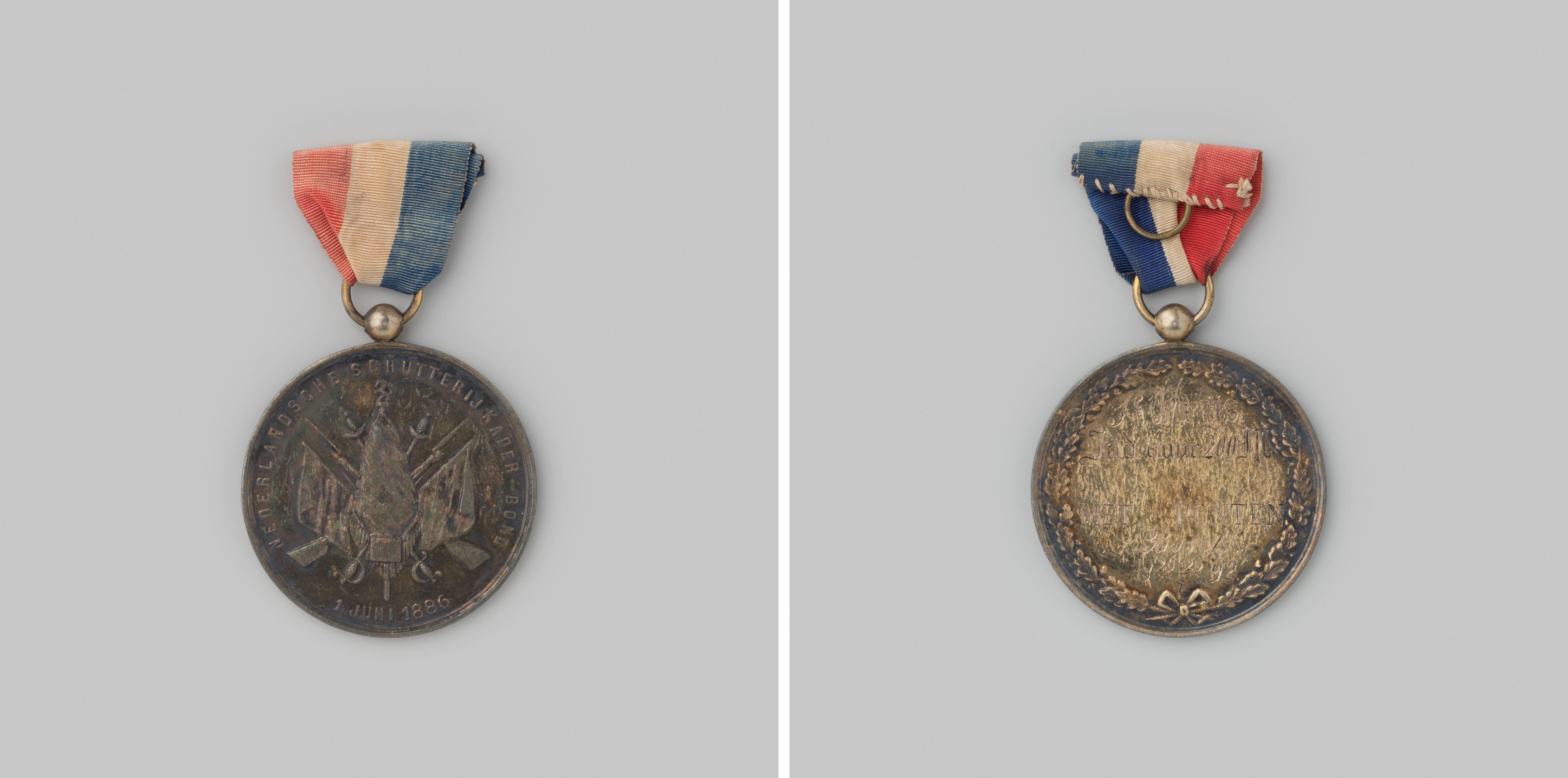 Prijspenning van de Nederlandsche Schutterij Kader-Bond, 1892, individueel vuur, eerste prijs