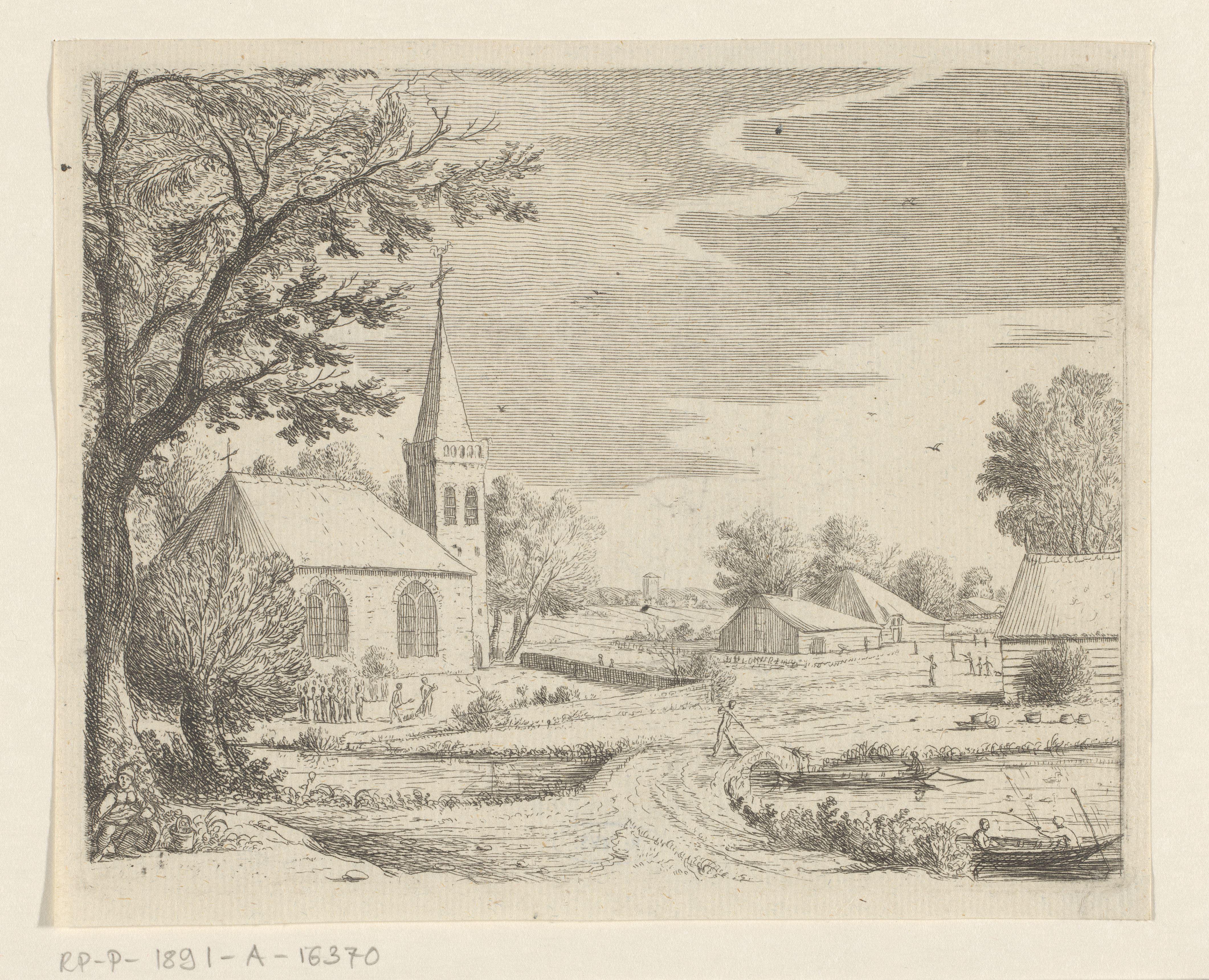 Grafdelvers voor een kerk
