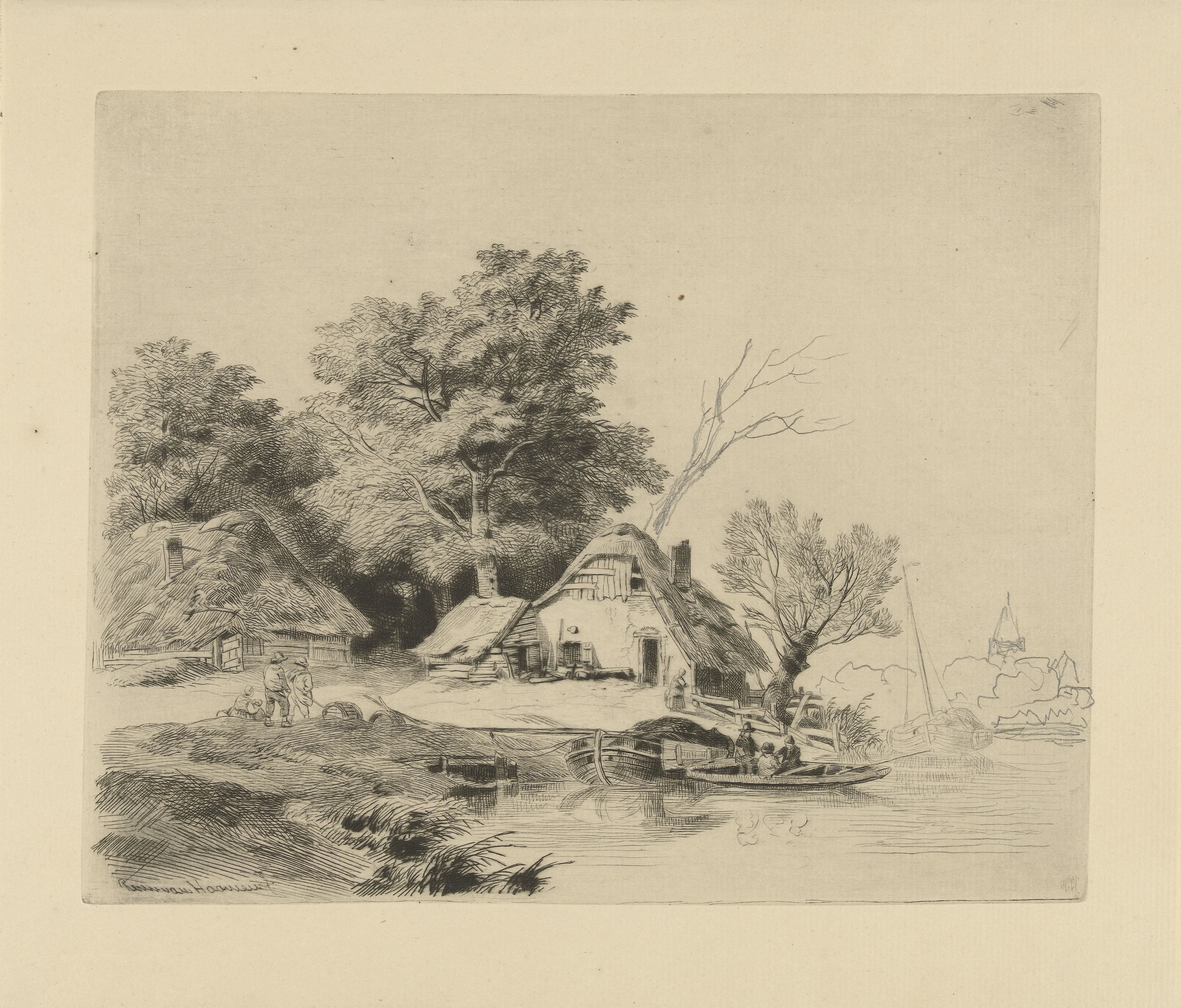 Boerderij aan het water