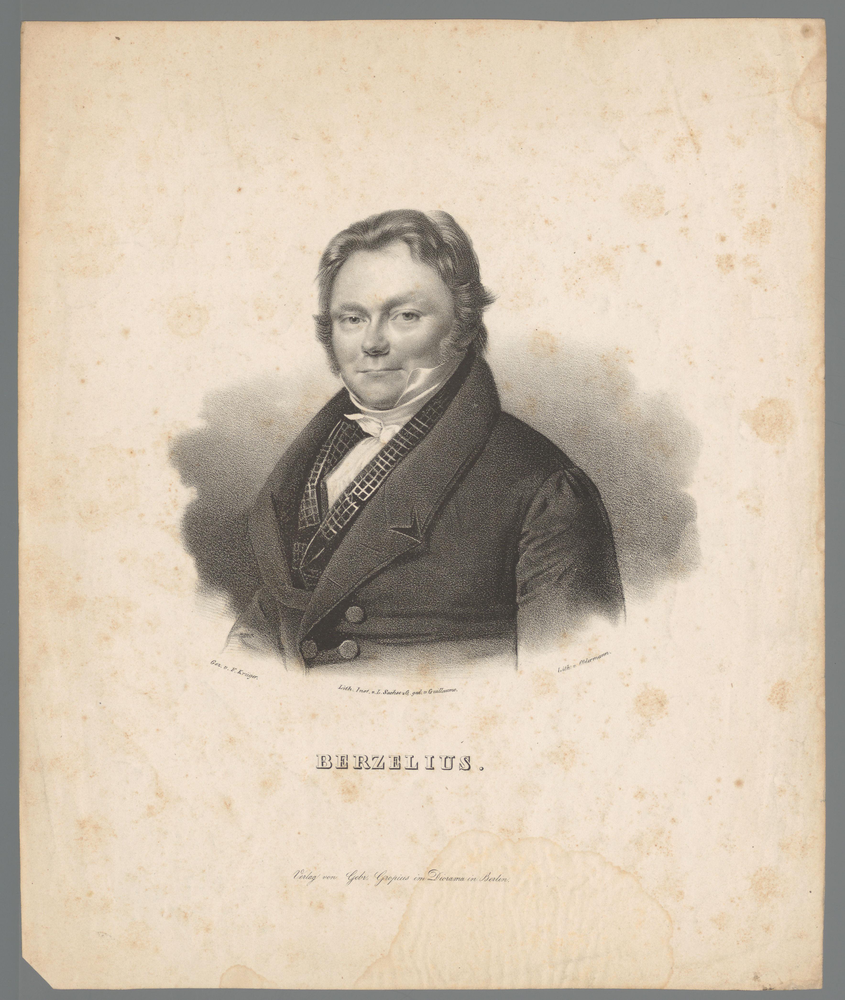 Portret van Jöns Jacob Berzelius