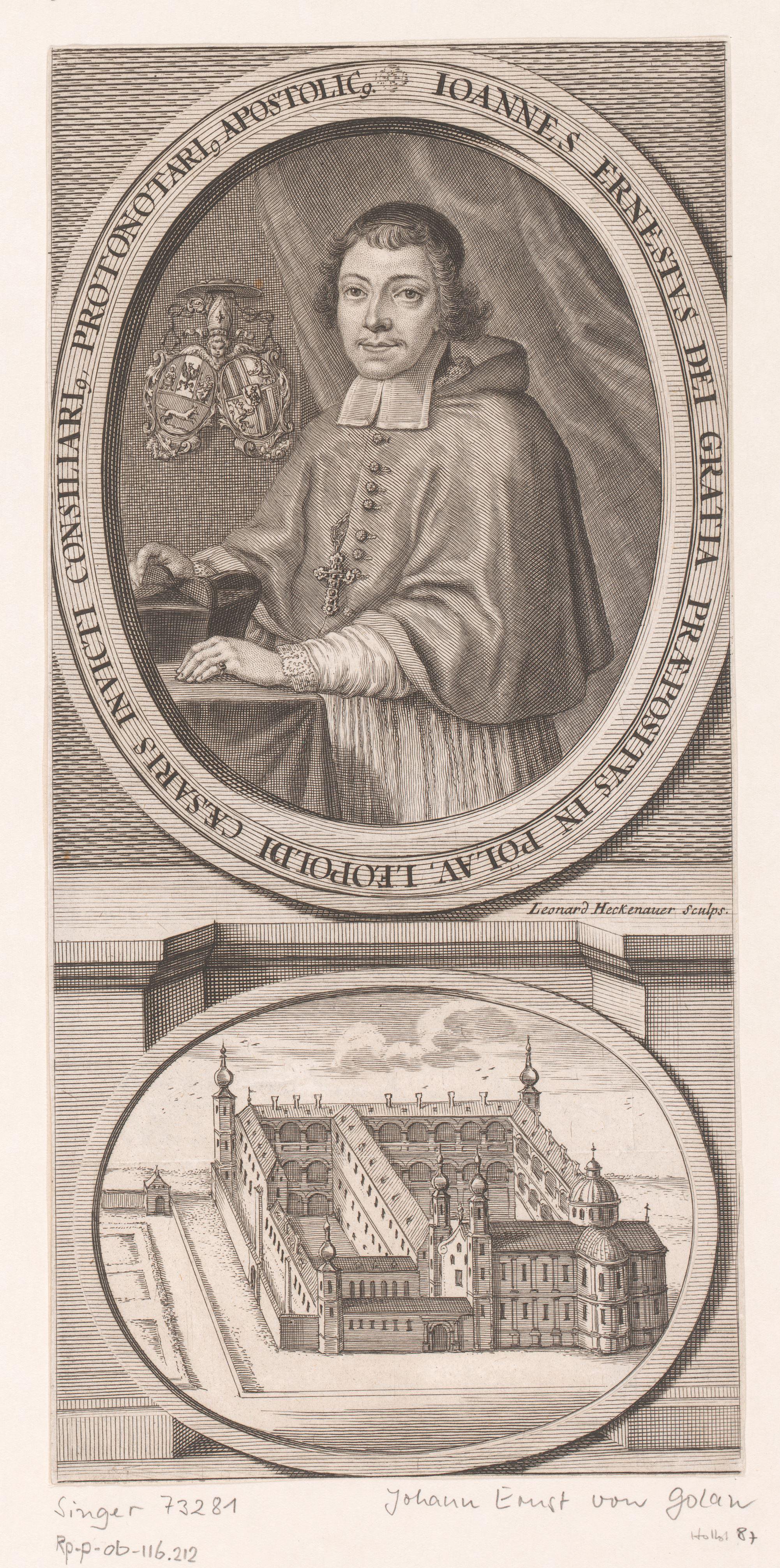Portret van Johann Ernest van Polau