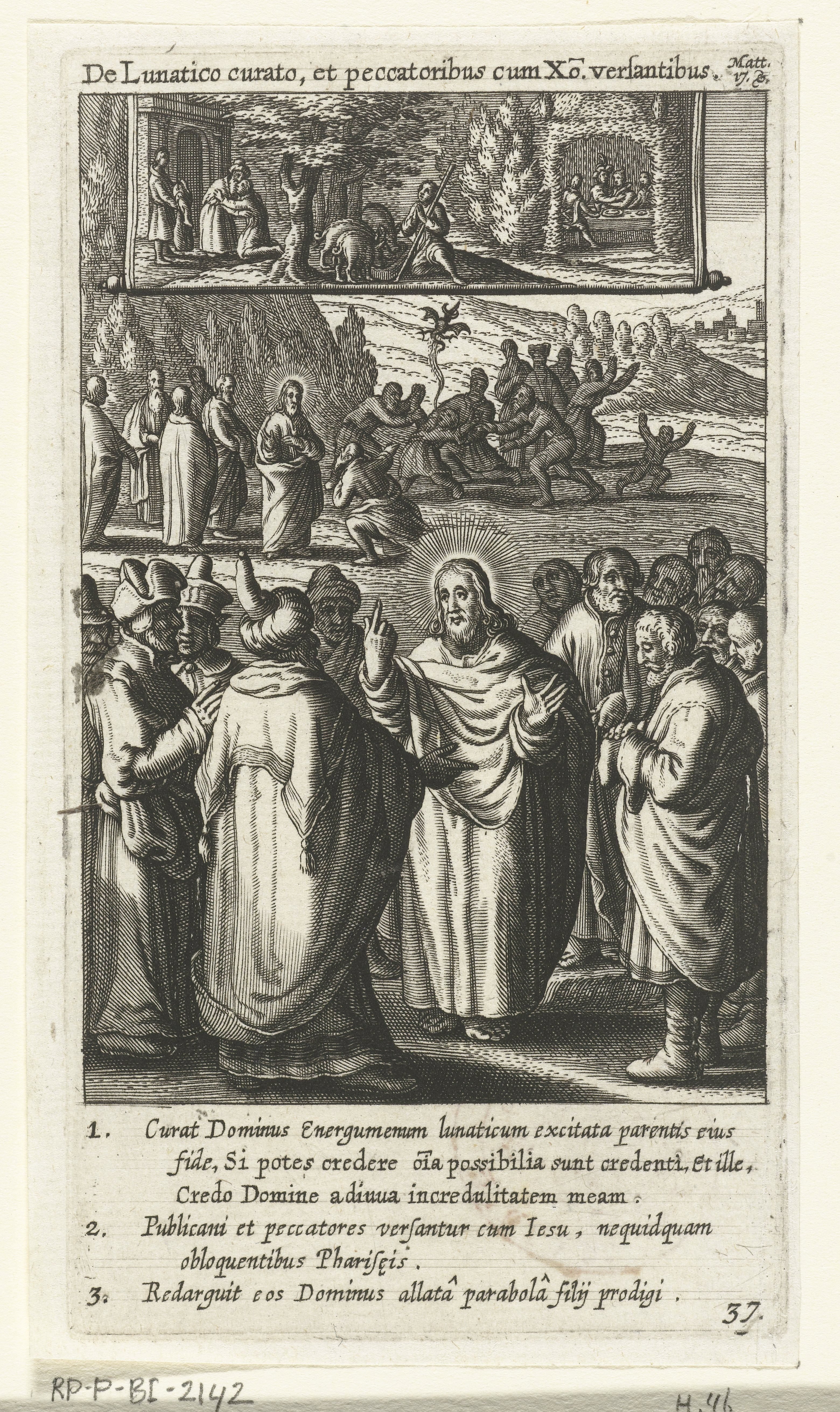Christus geneest een bezeten jongen