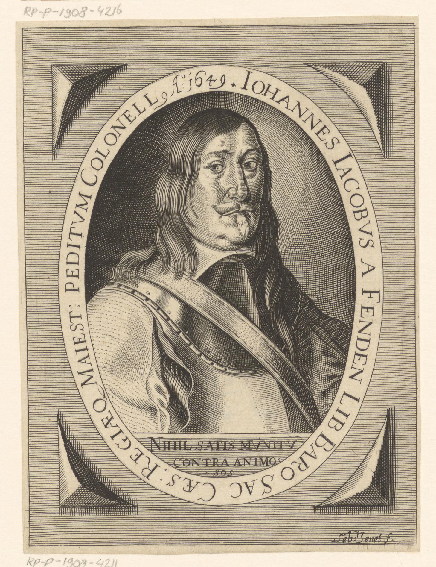 Portret van Johann Jacob von Fenden