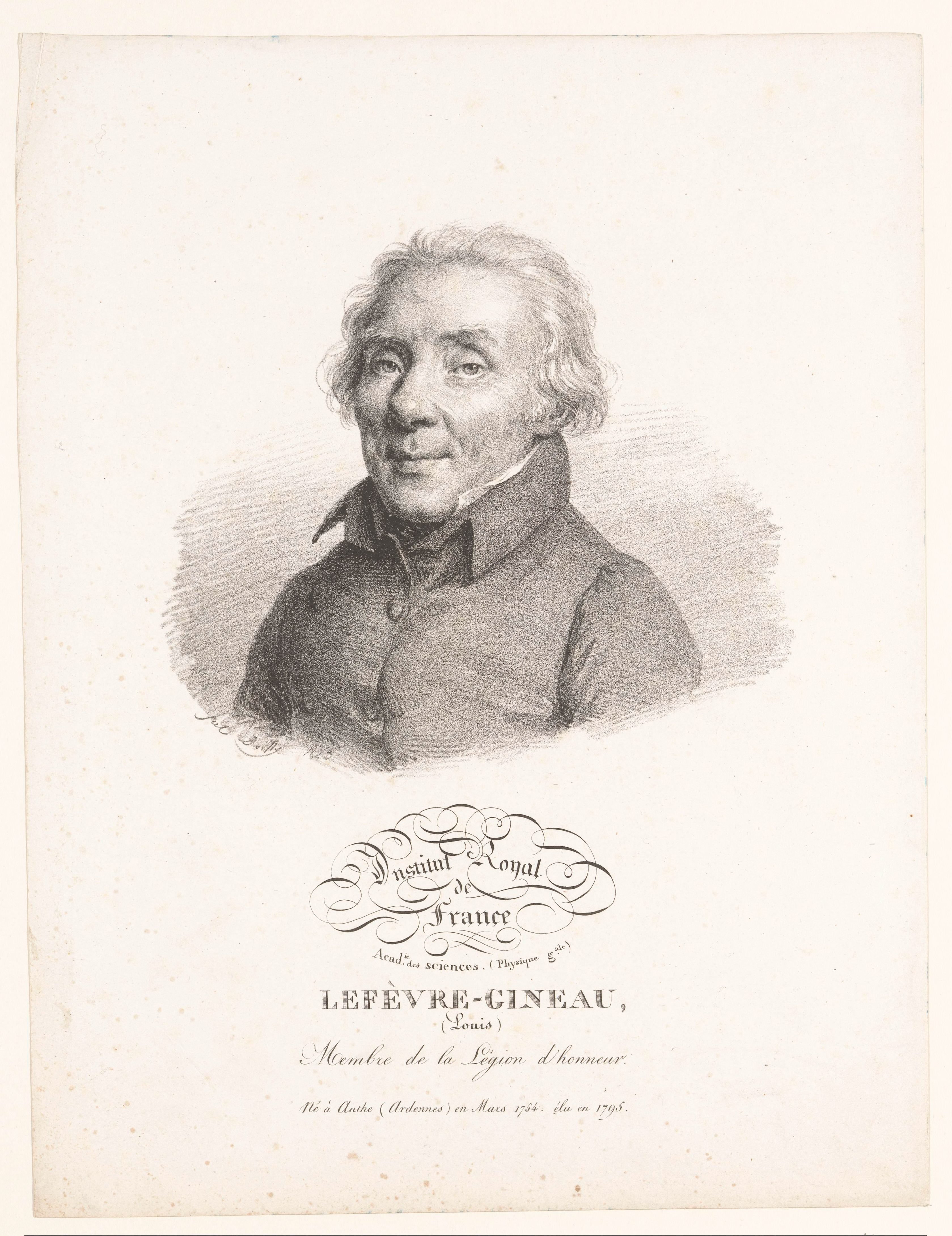 Portret van de scheikundige Louis Lefèvre-Gineau
