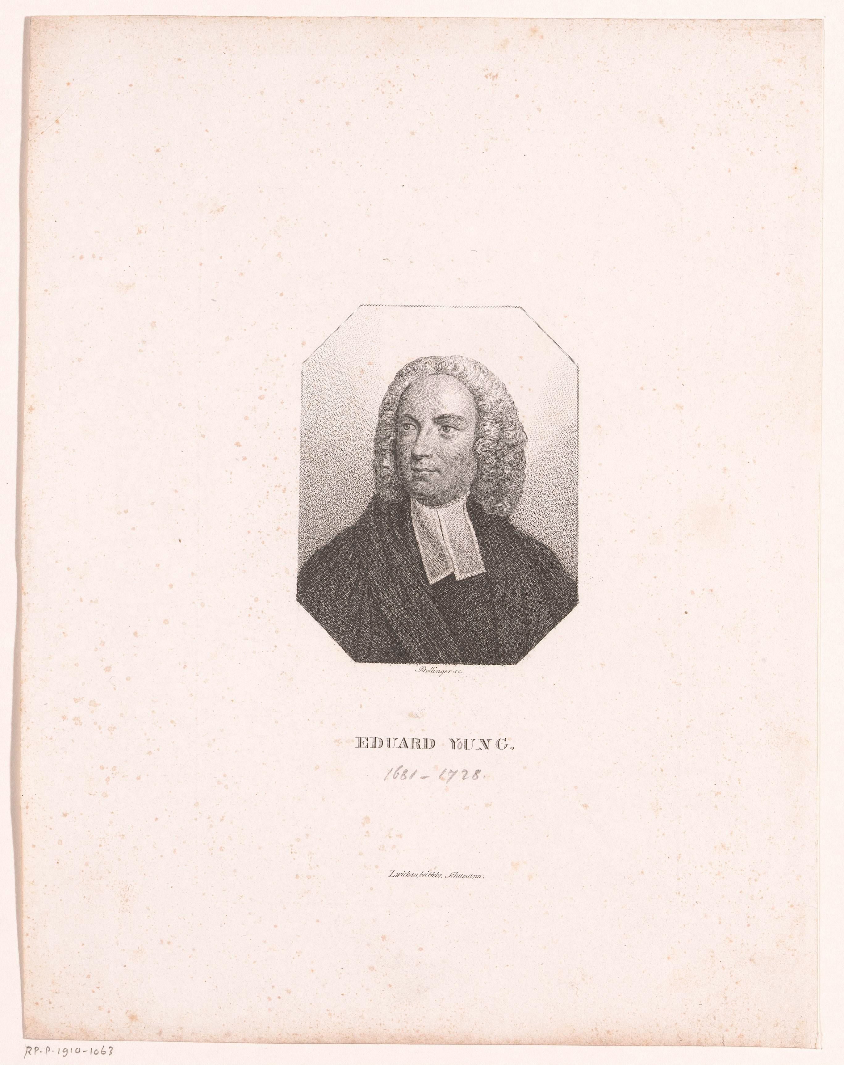 Portret van Edward Young