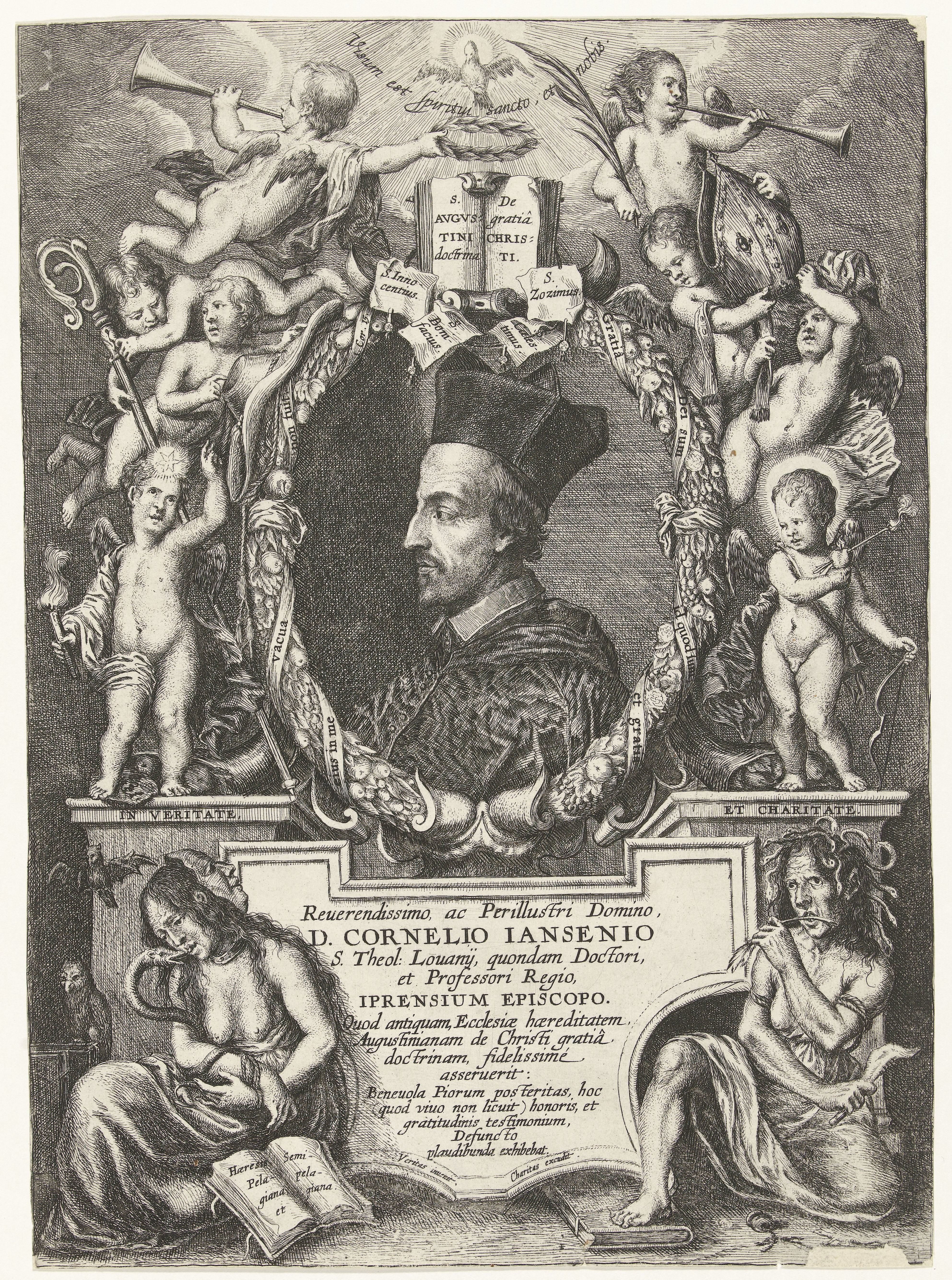 Portret van Cornelis Jansenius, bisschop van Yperen