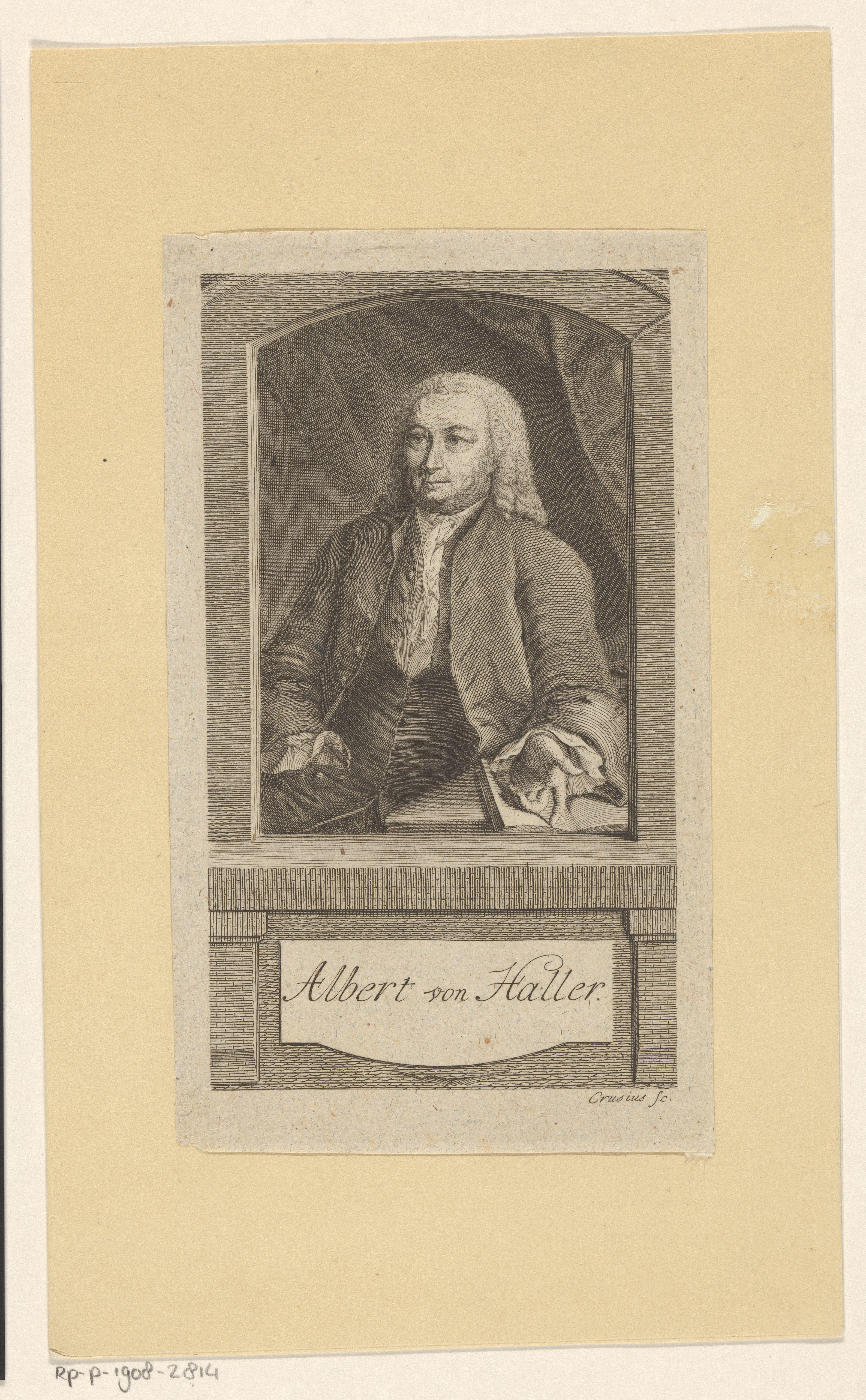 Portret van Albrecht von Haller