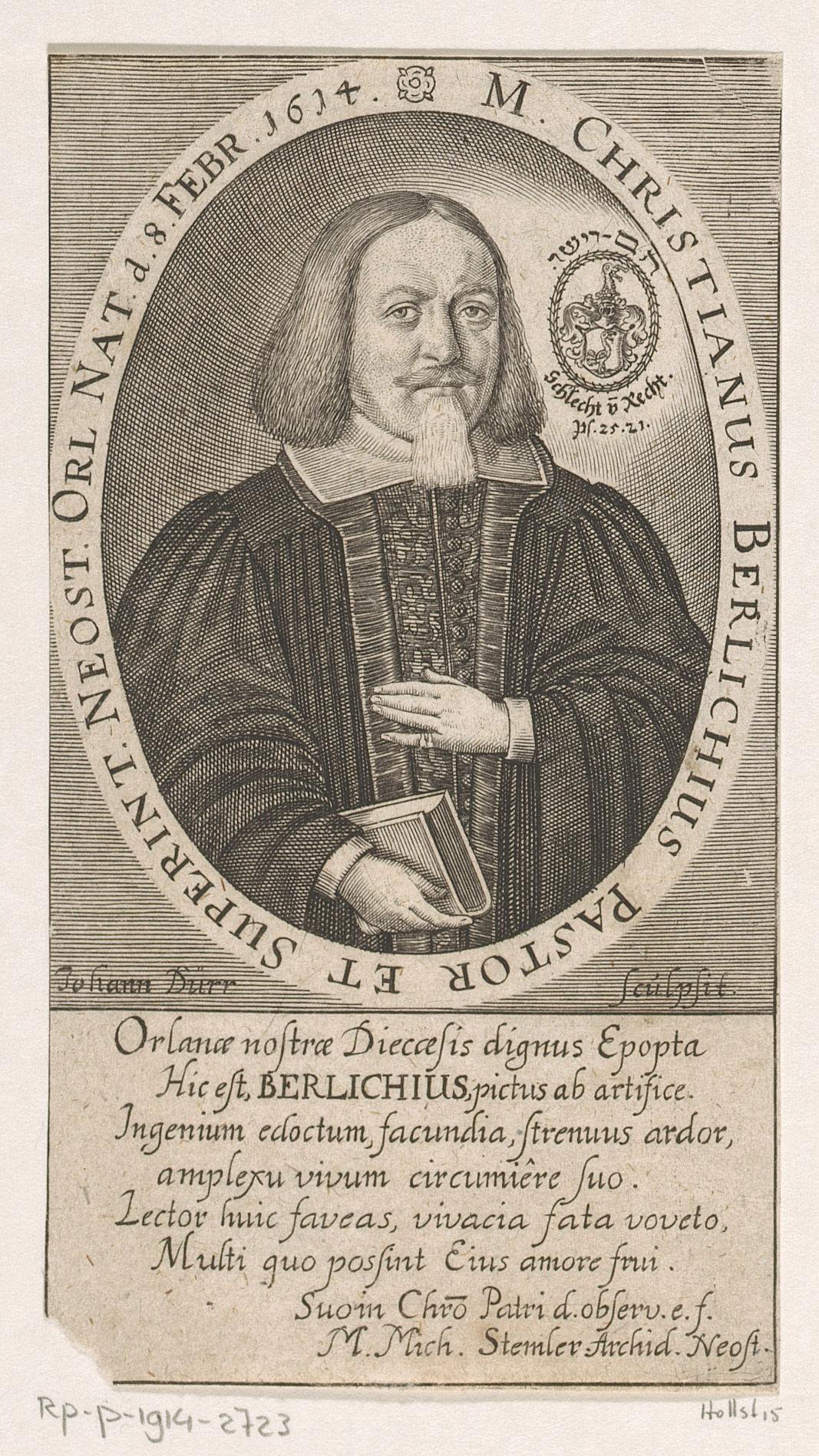Portret van Christian Berlich