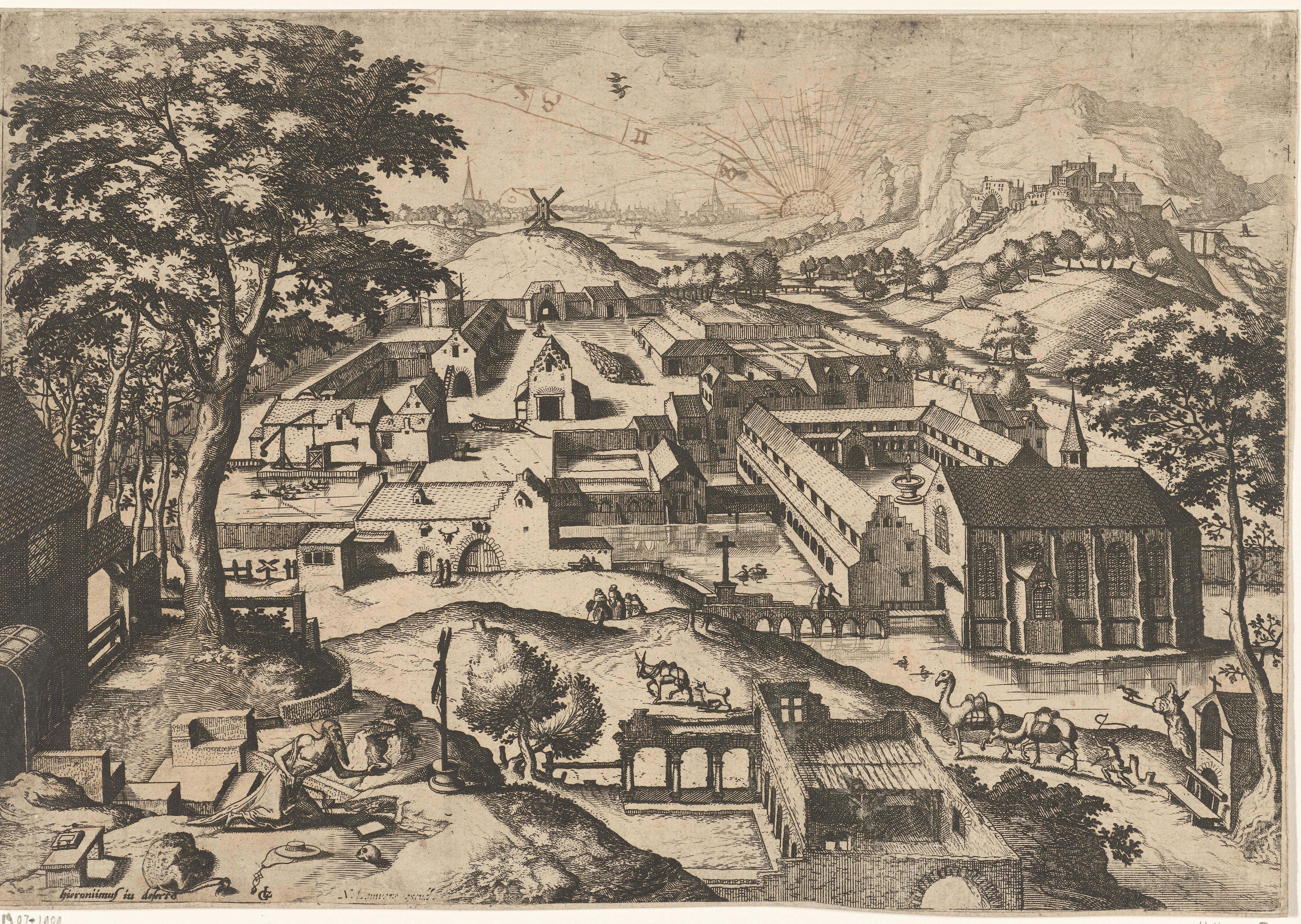 Landschap met de heilige Hieronymus