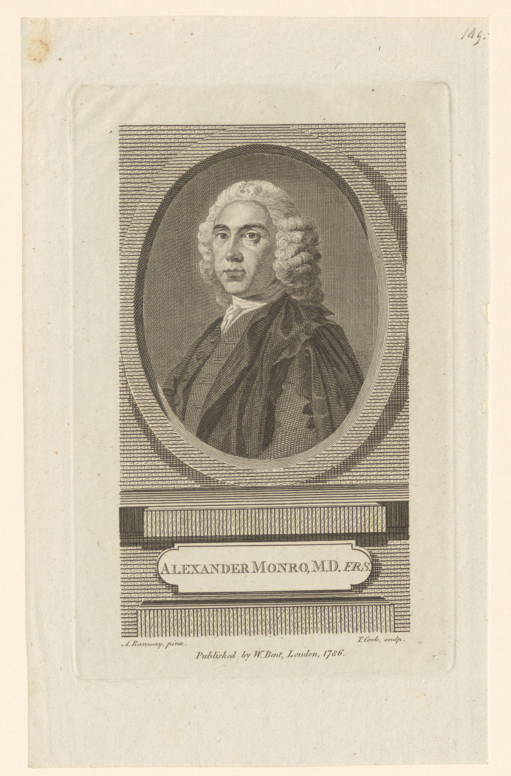 Portret van Alexander Monro
