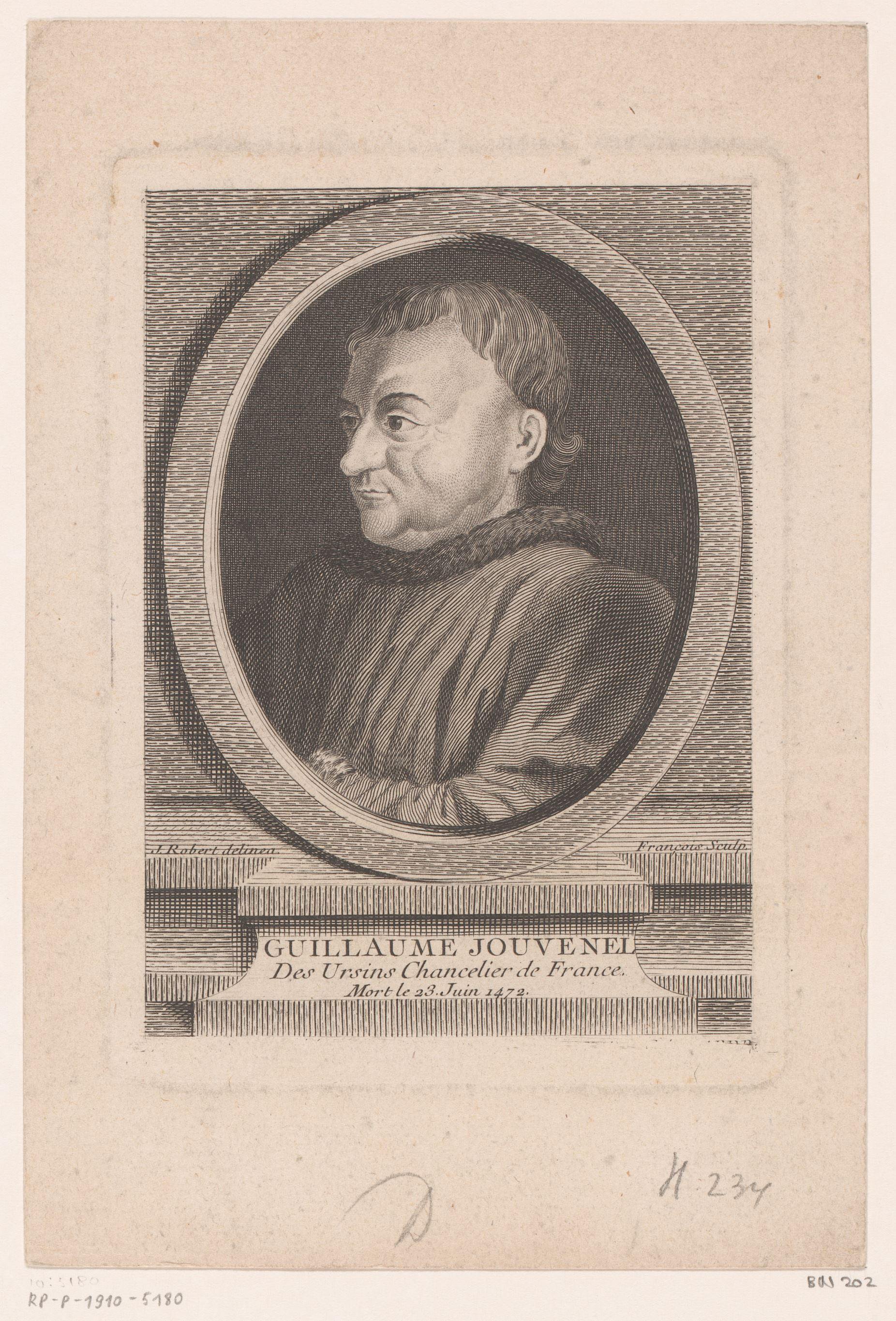 Portret van Guillaume Jouvenel des Ursins