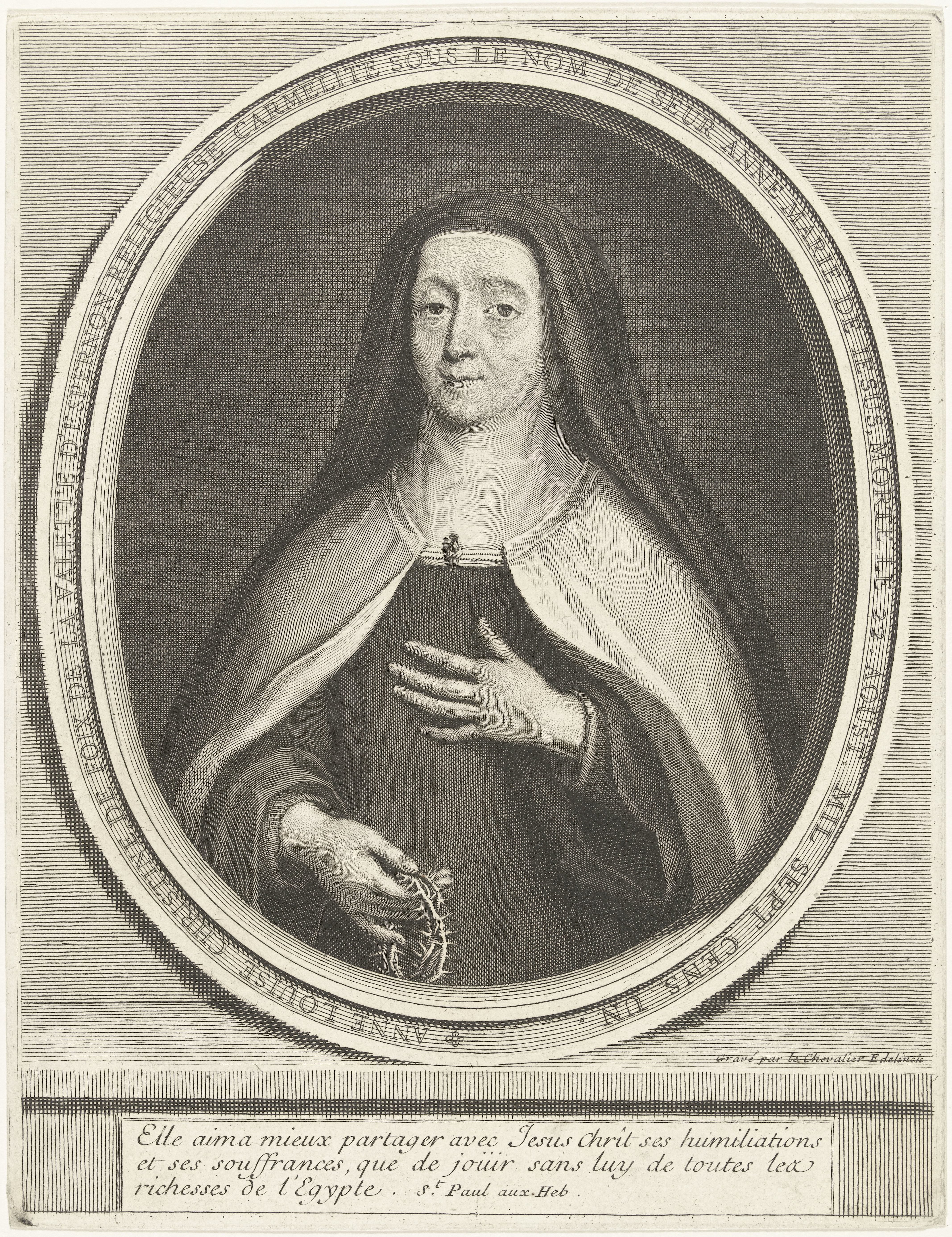 Portret van Anne-Louise-Christine de Foix de la Valette d'Epernon