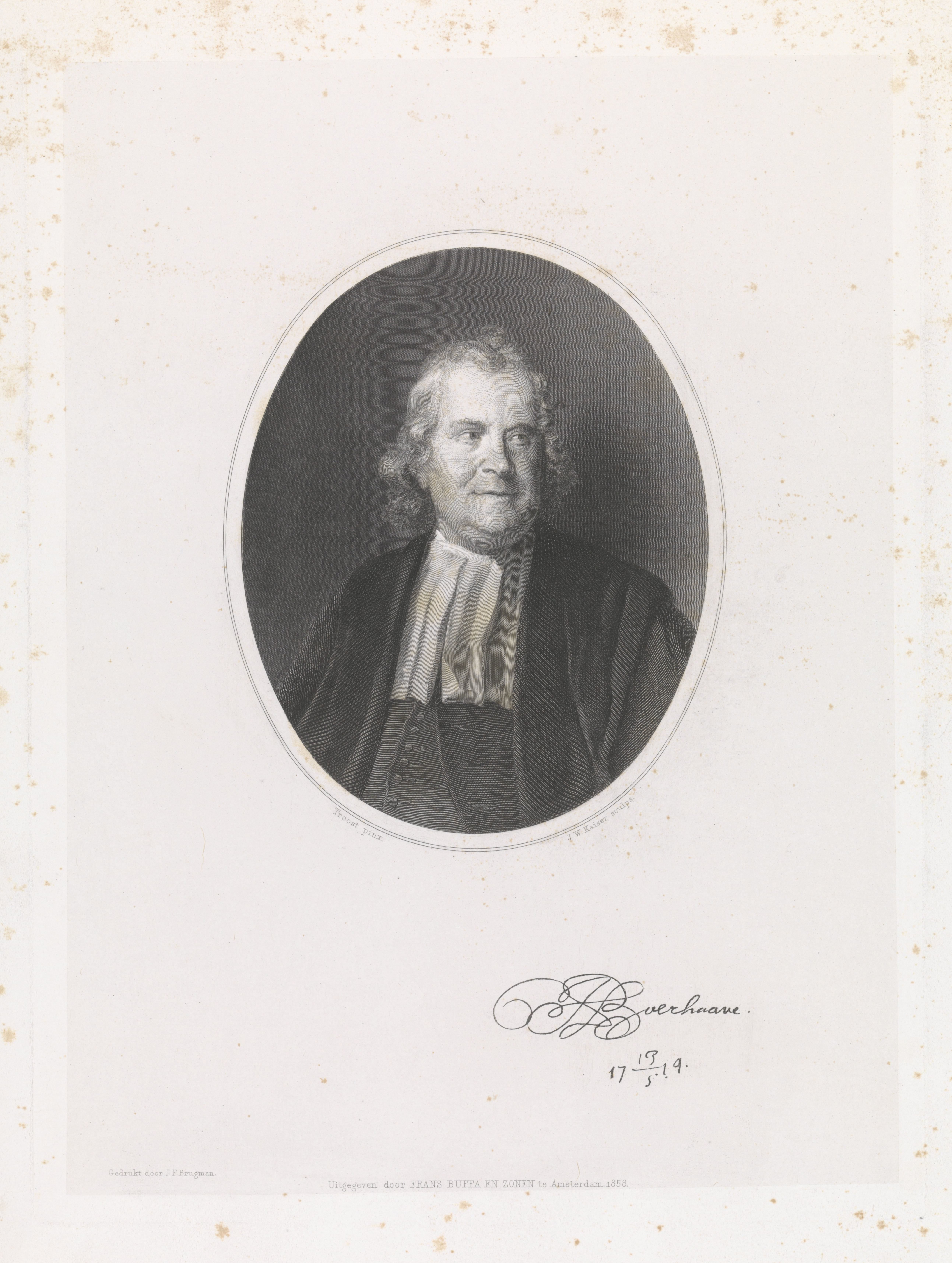 Portret van Hermanus Boerhaave