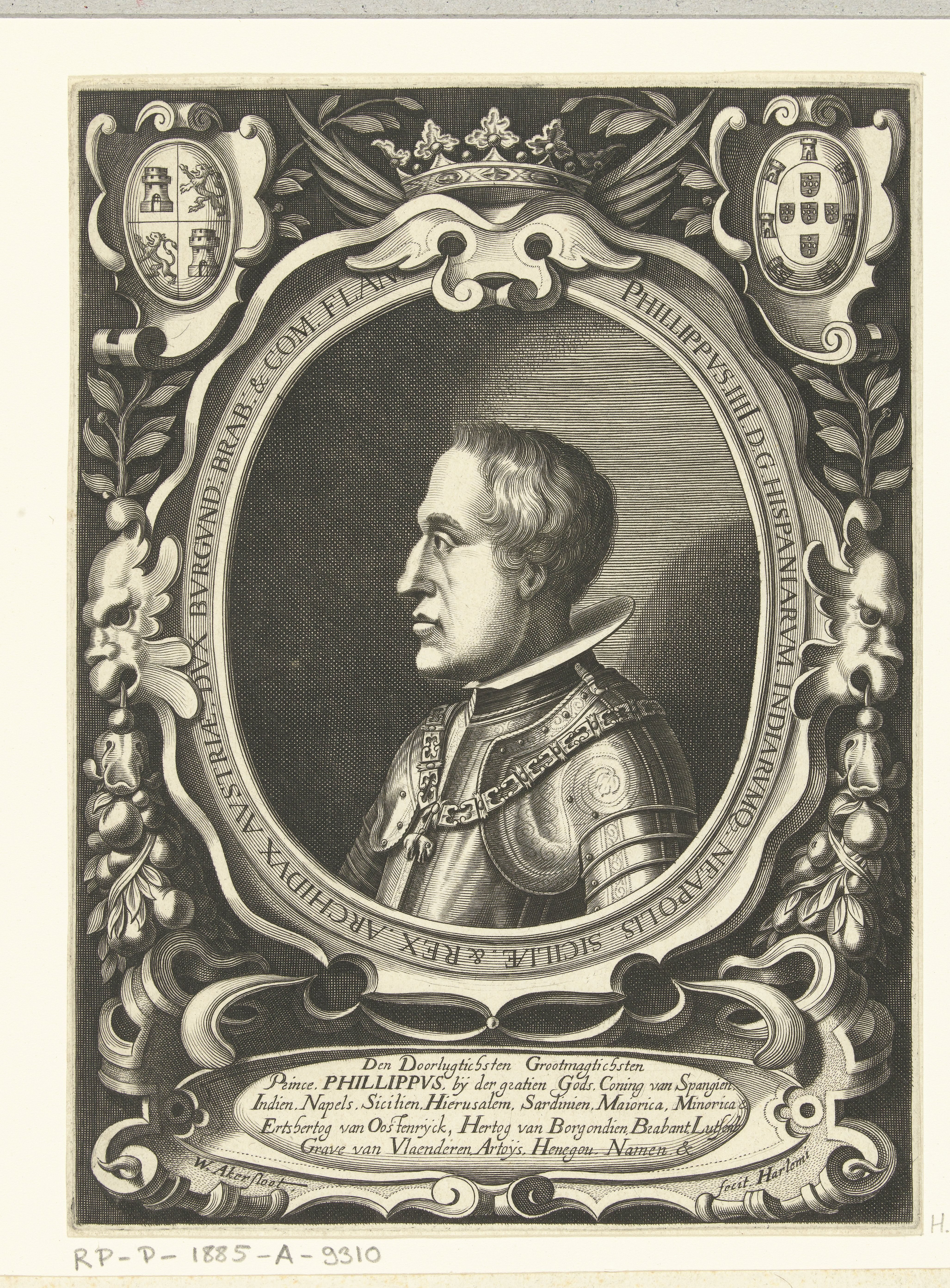 Portret van Filips IV koning van Spanje