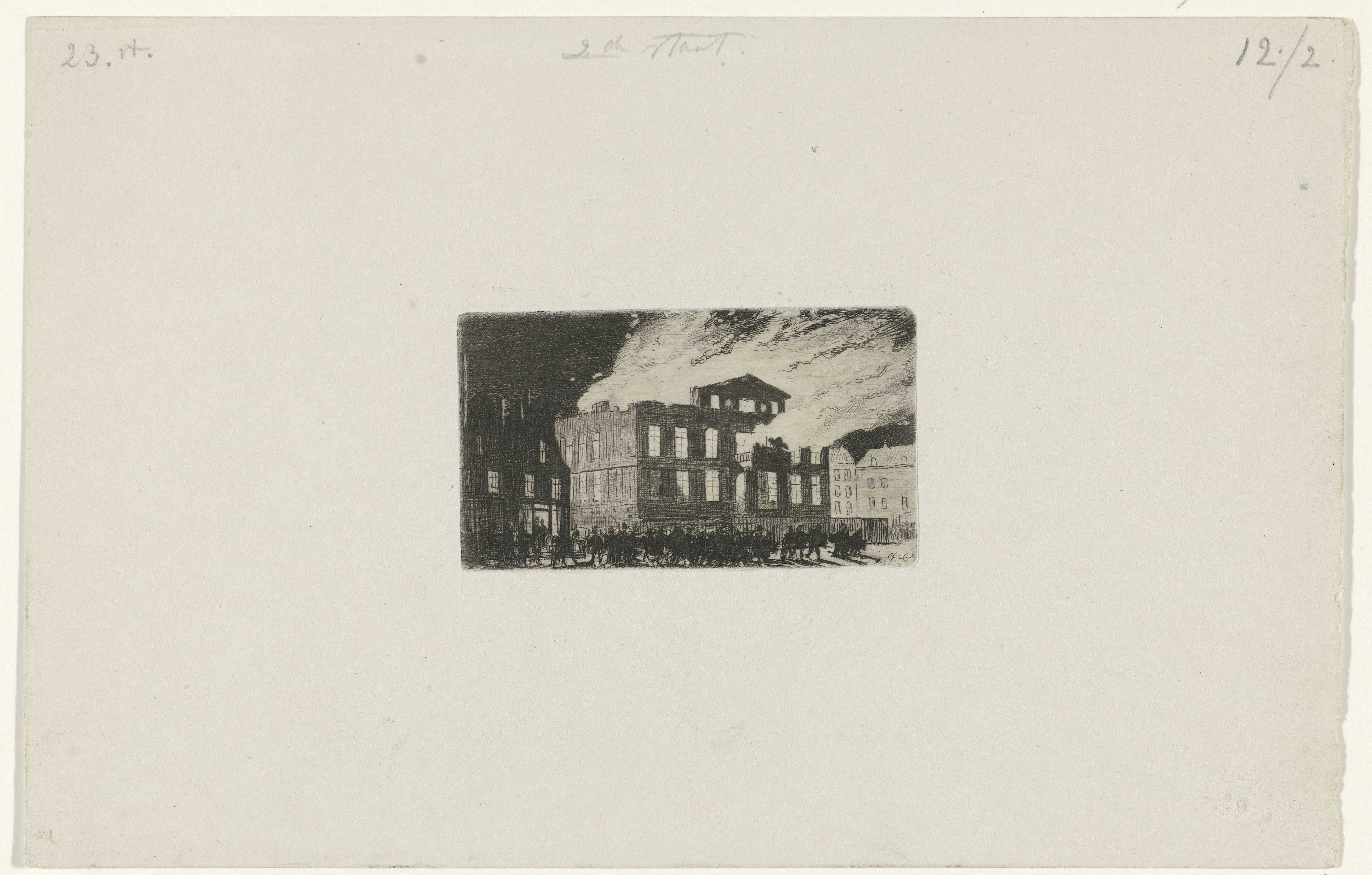 Brand in Museum Boijmans, 1864