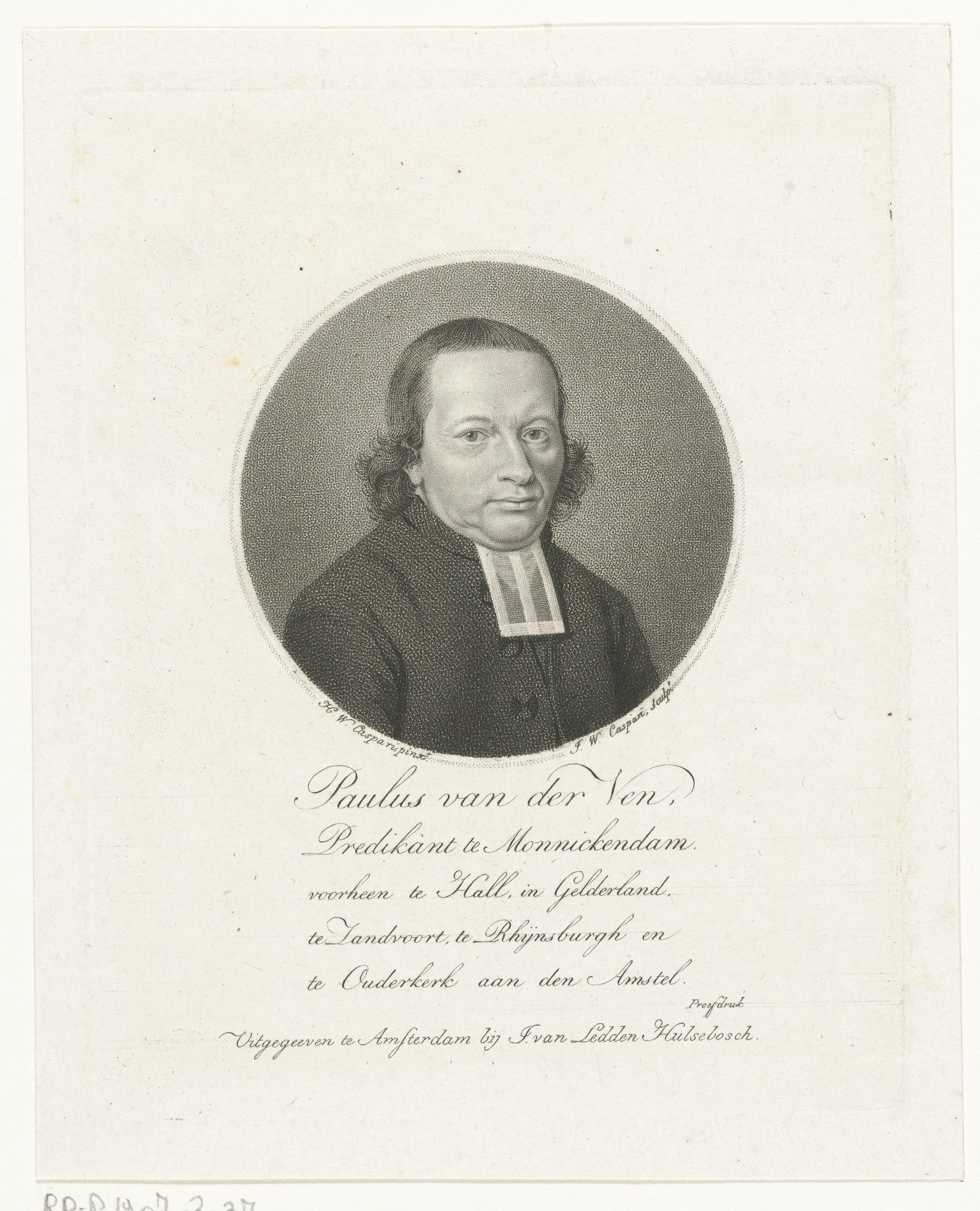 Portret van Paulus van der Ven