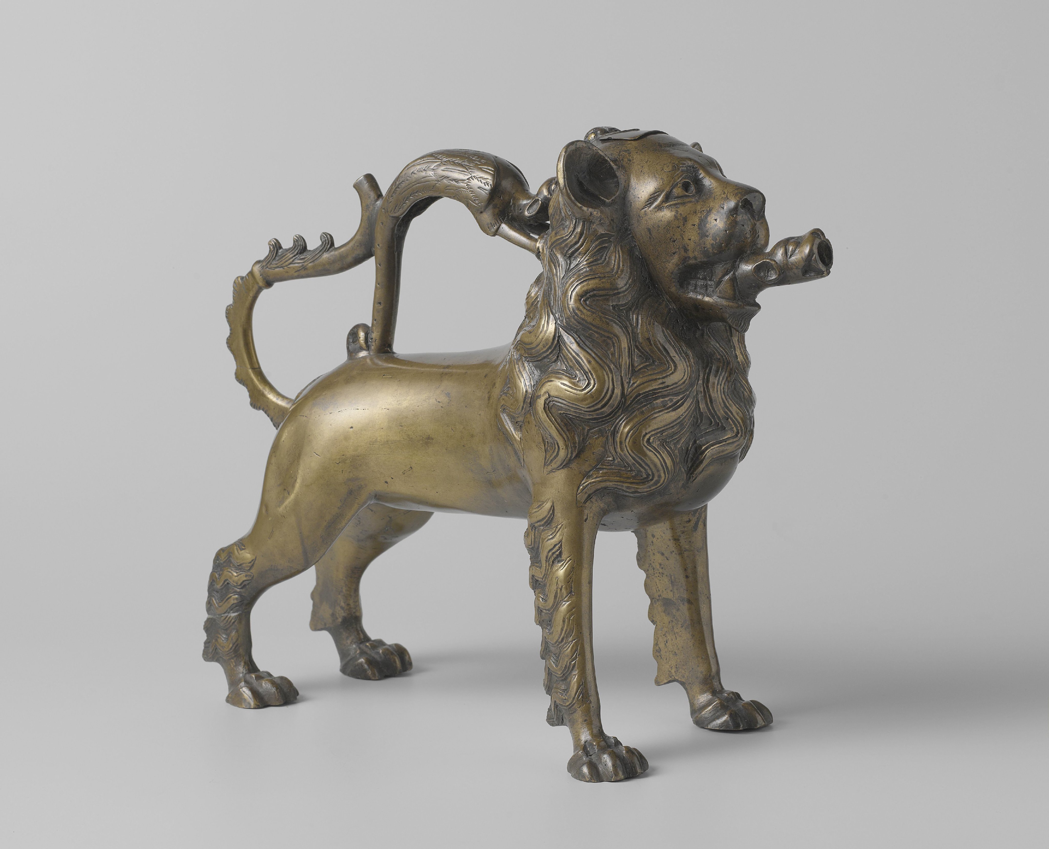 Aquamanile in the form of a lion