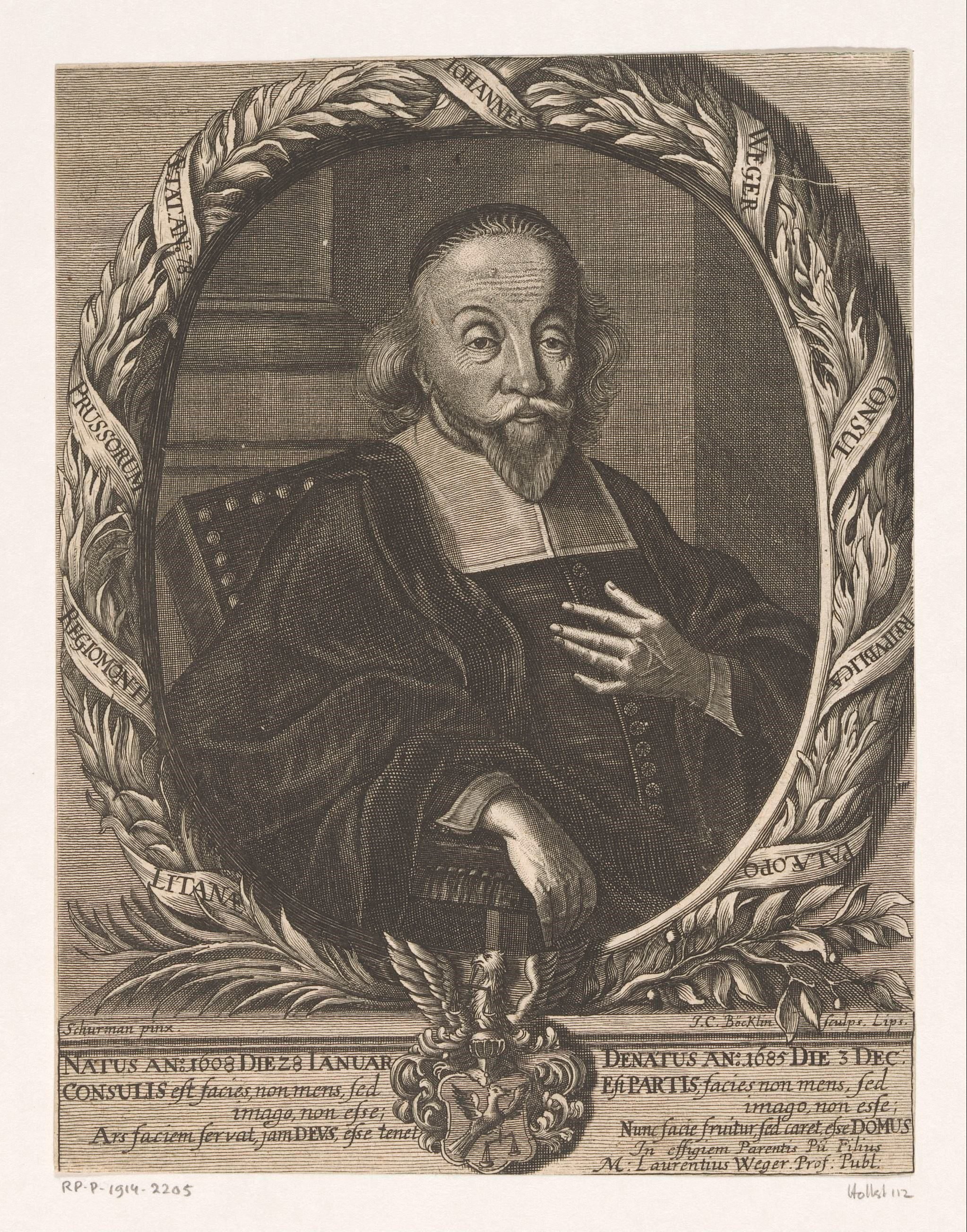 Portret van Johann Weger