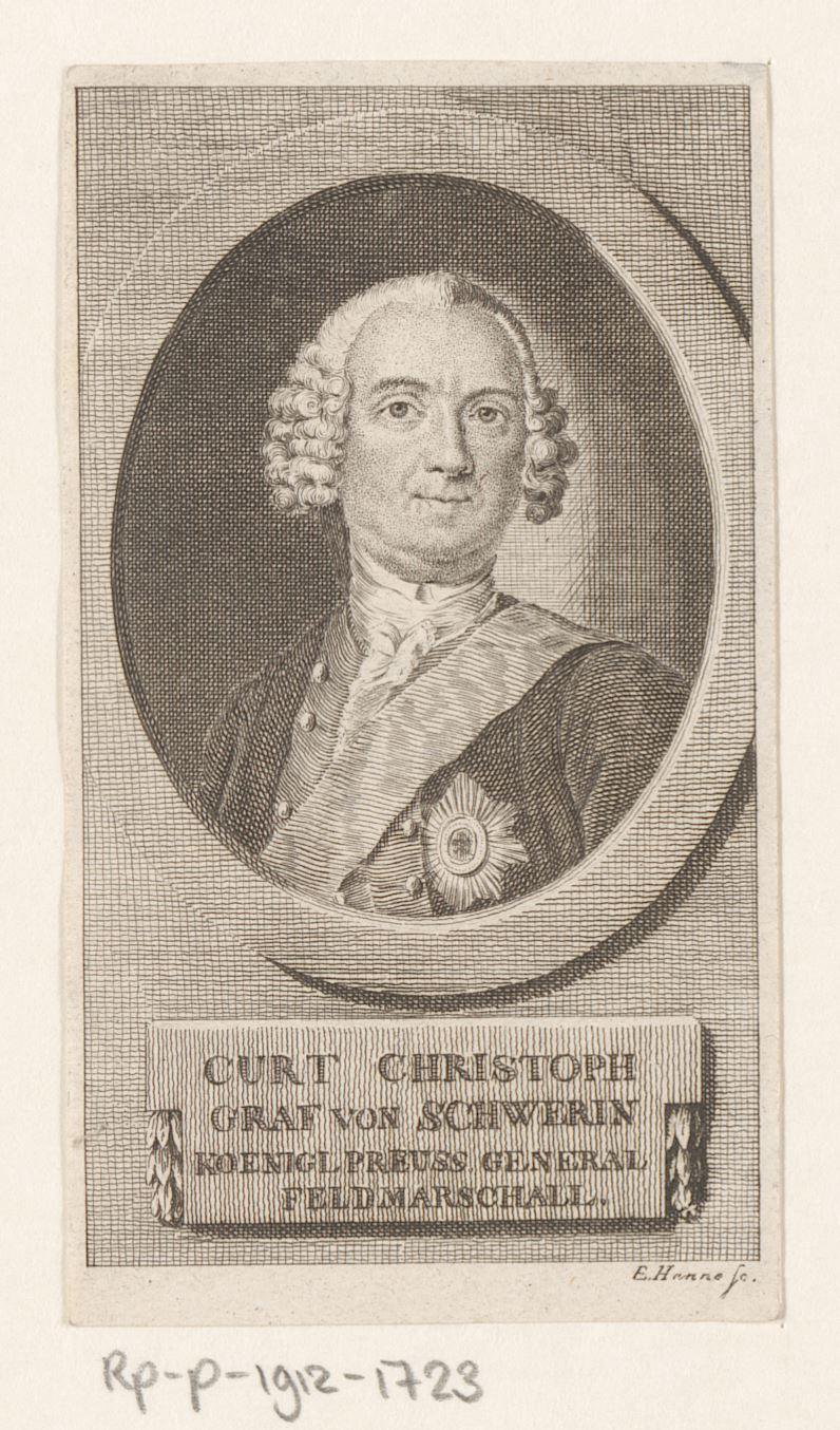 Portret van Kurd Christoph von Schwerin