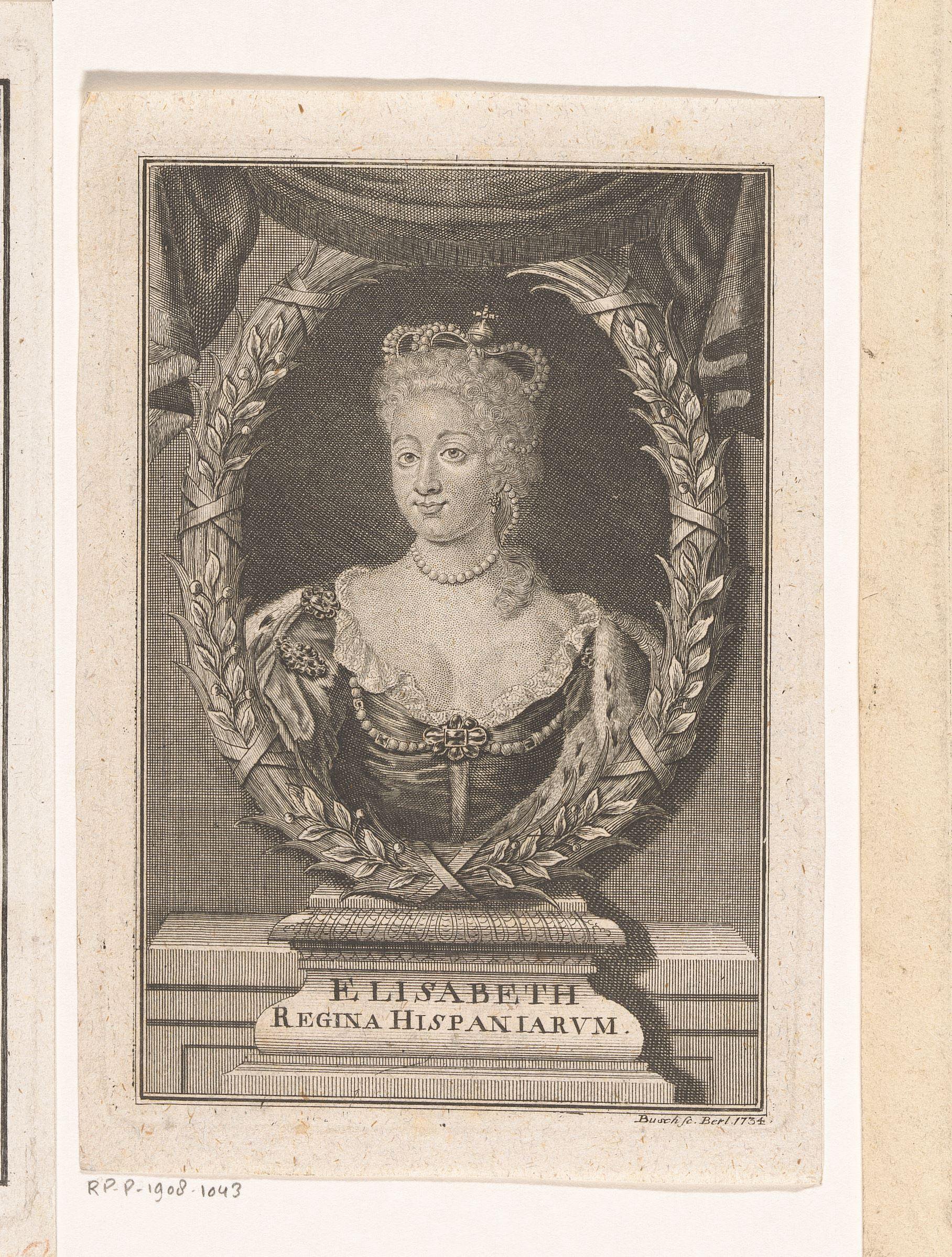 Portret van Louise Elisabeth d'Orléans, koningin van Spanje