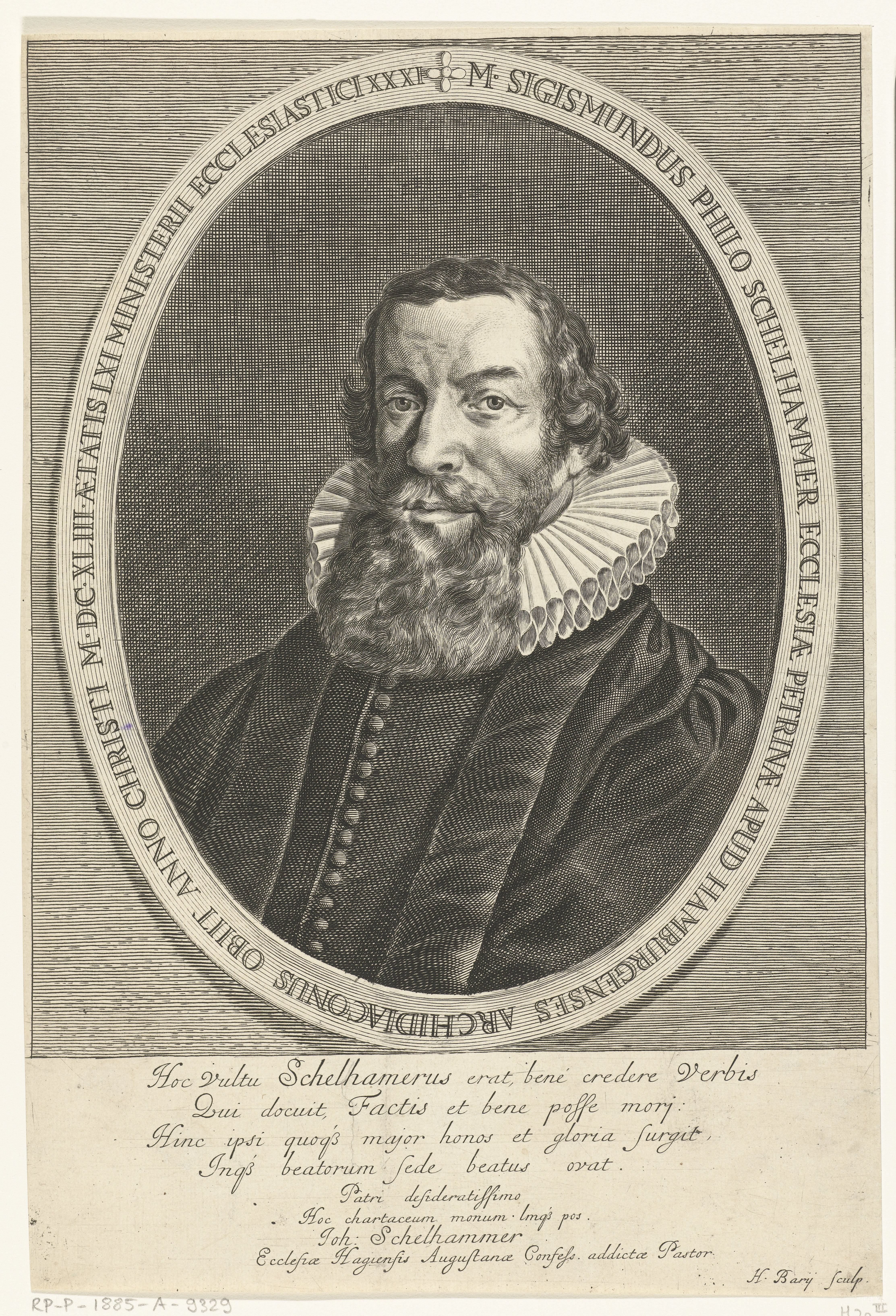 Portret van Sigismund Philo Schelhammer