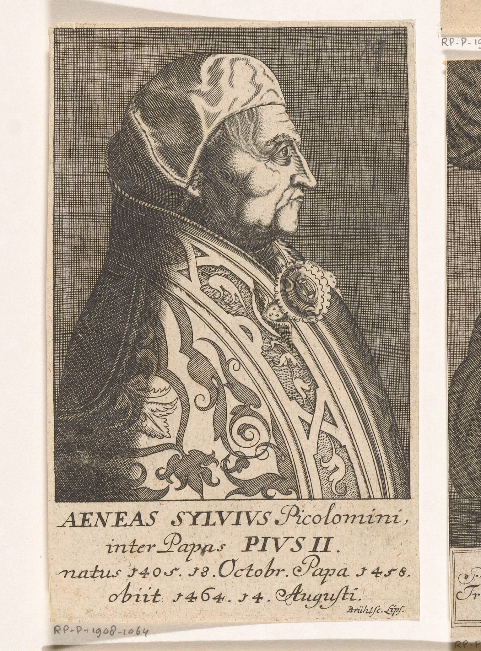 Portret van paus Pius II