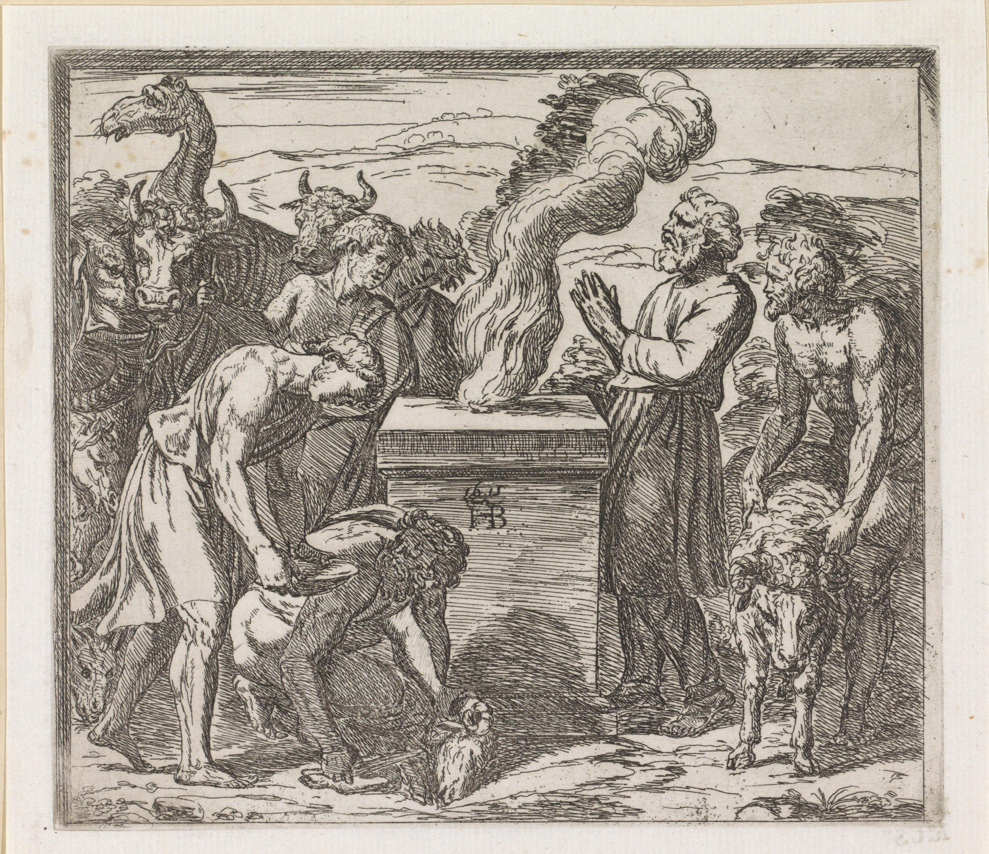 Noach offert aan God
