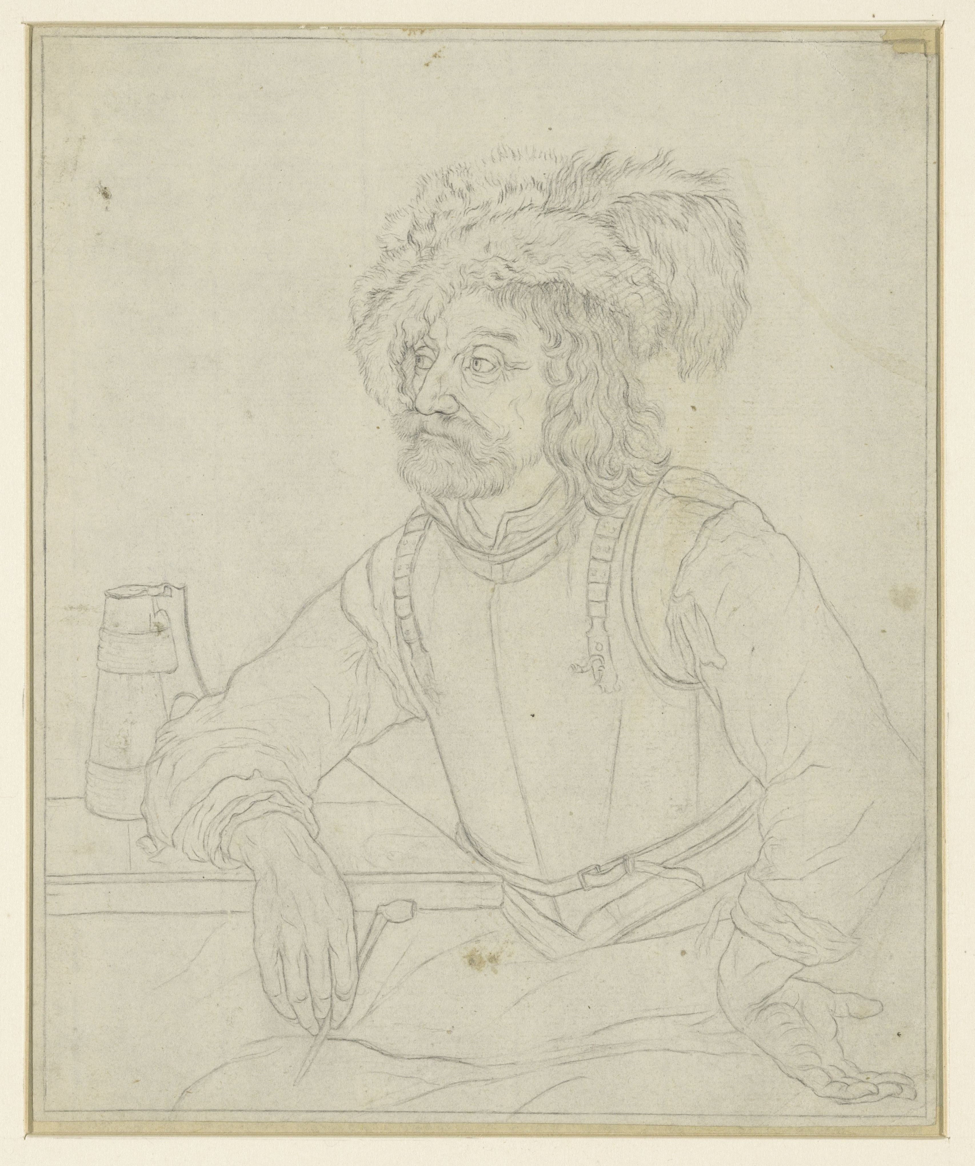 Krijgsman aan tafel