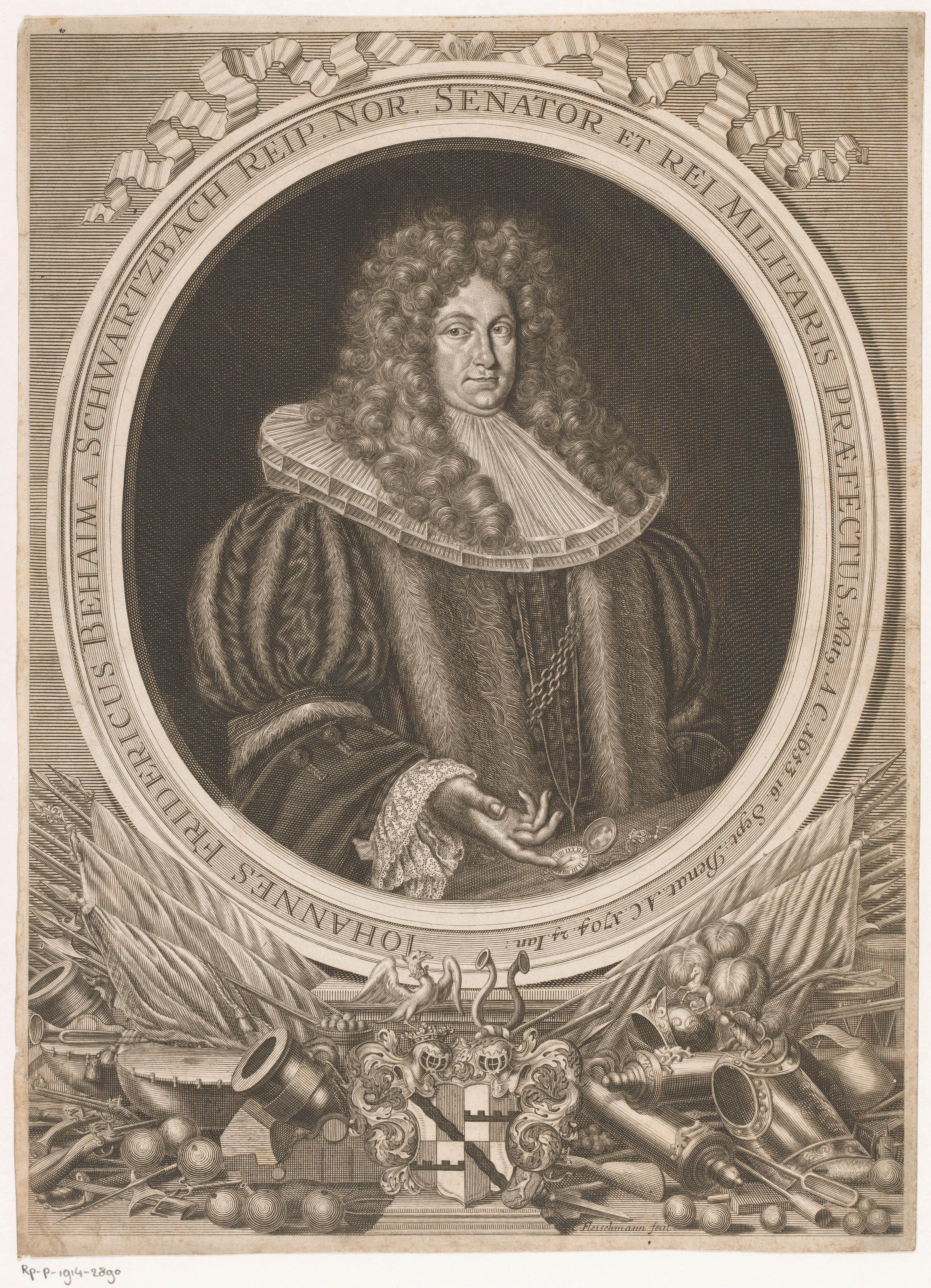 Portret van Johann Friedrich Behaim