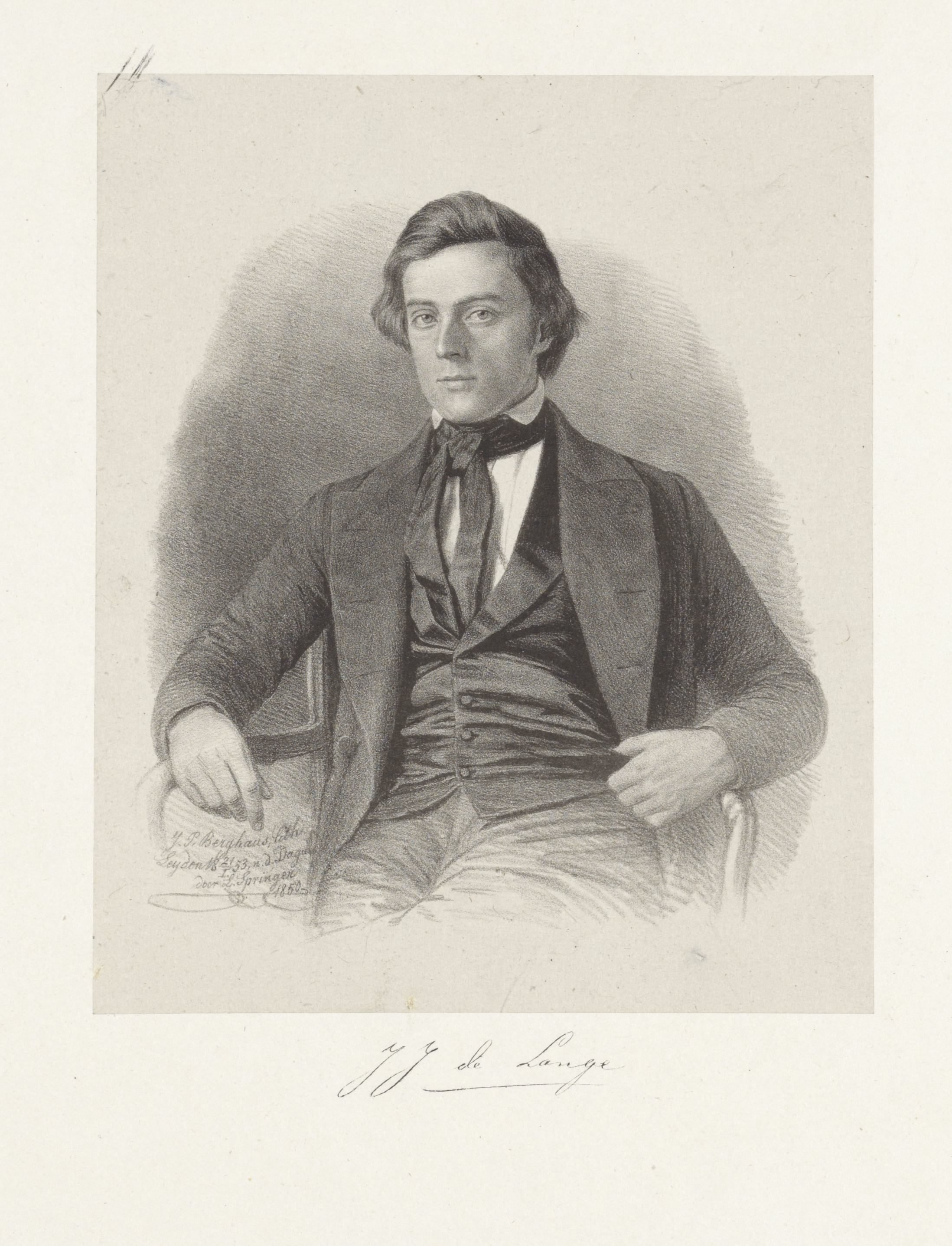 Portret van J.J. de Lange
