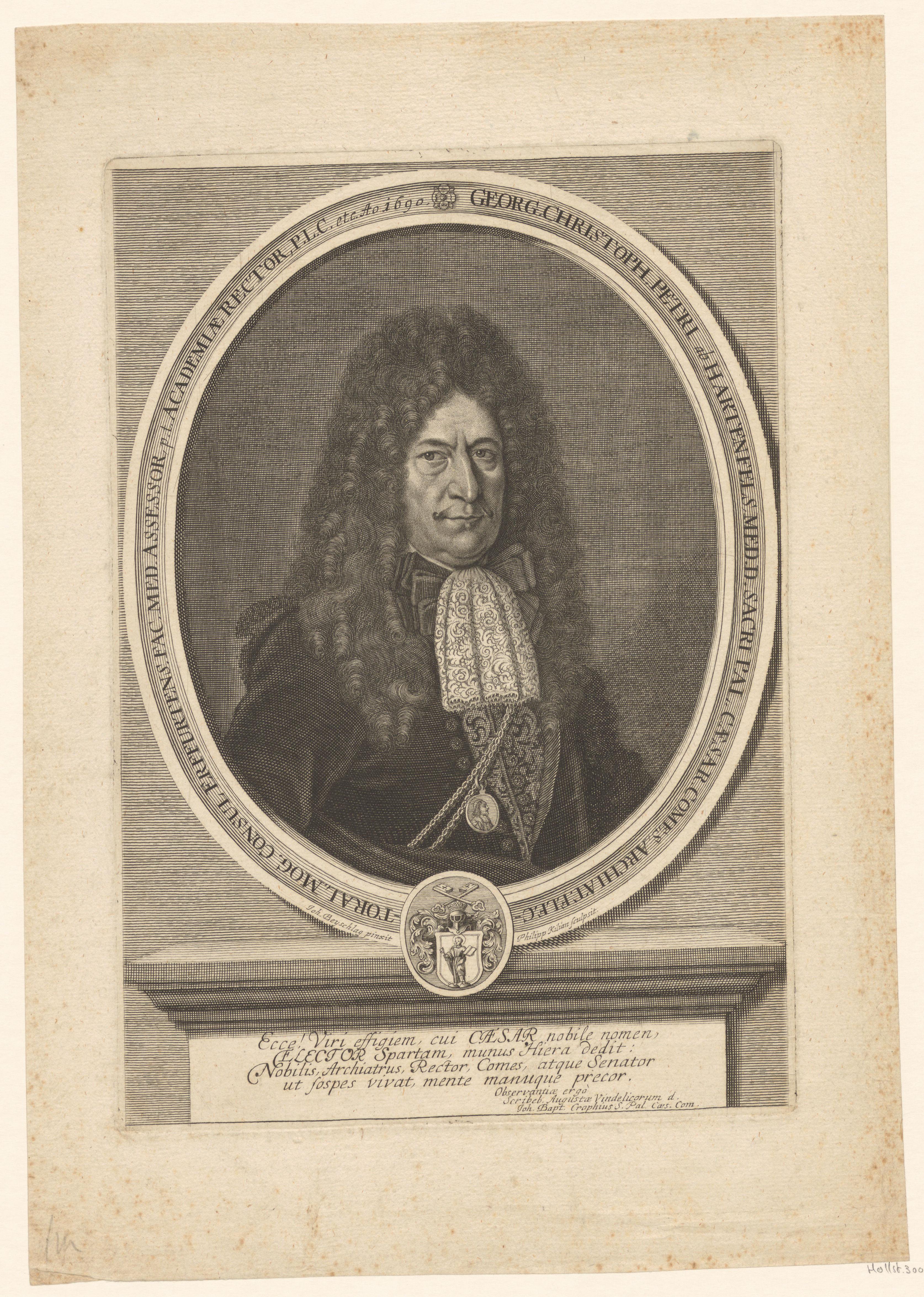 Portret van Georg Christoph Petri von Hartenfels