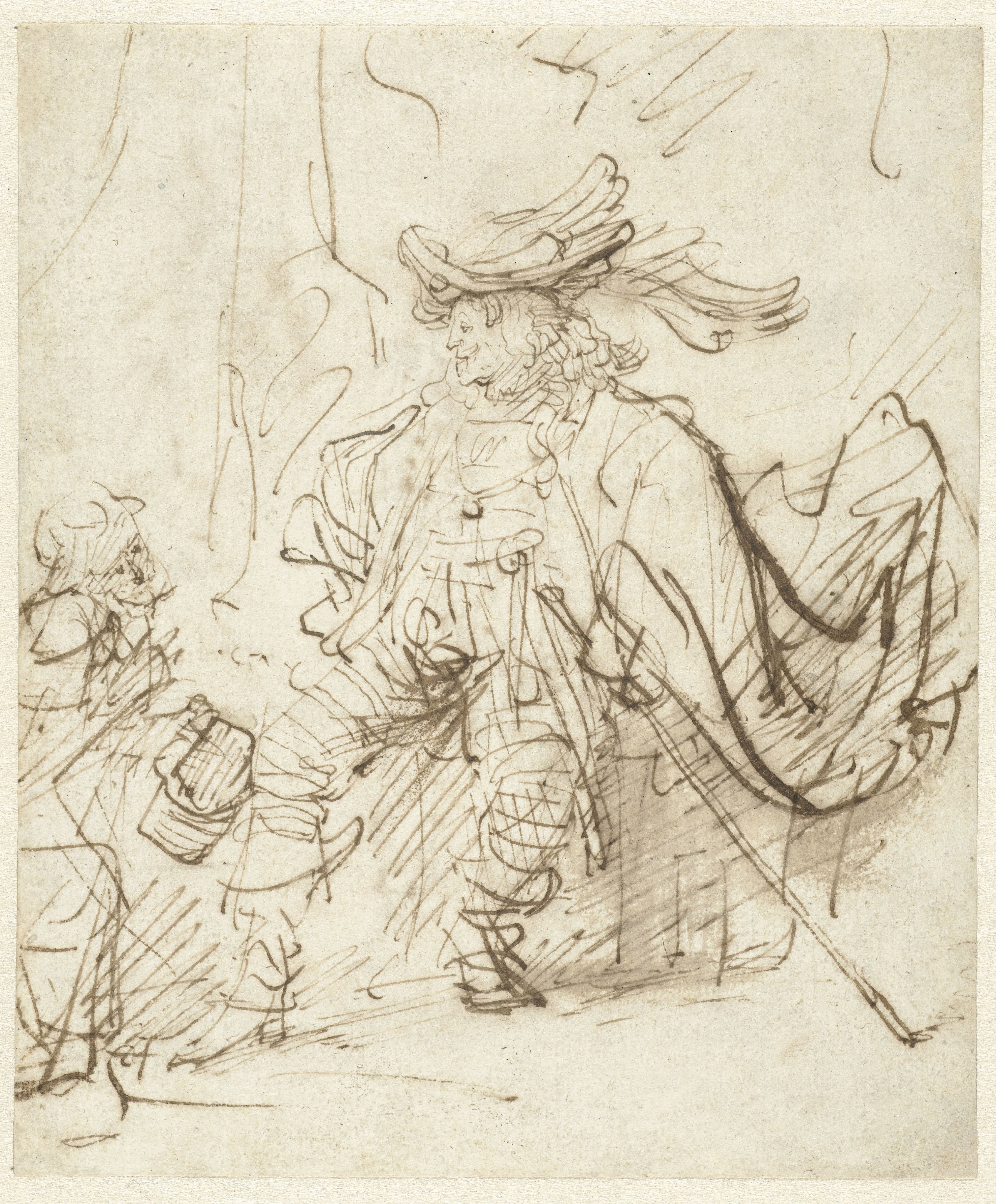 Seated Actor in the Role of Capitano