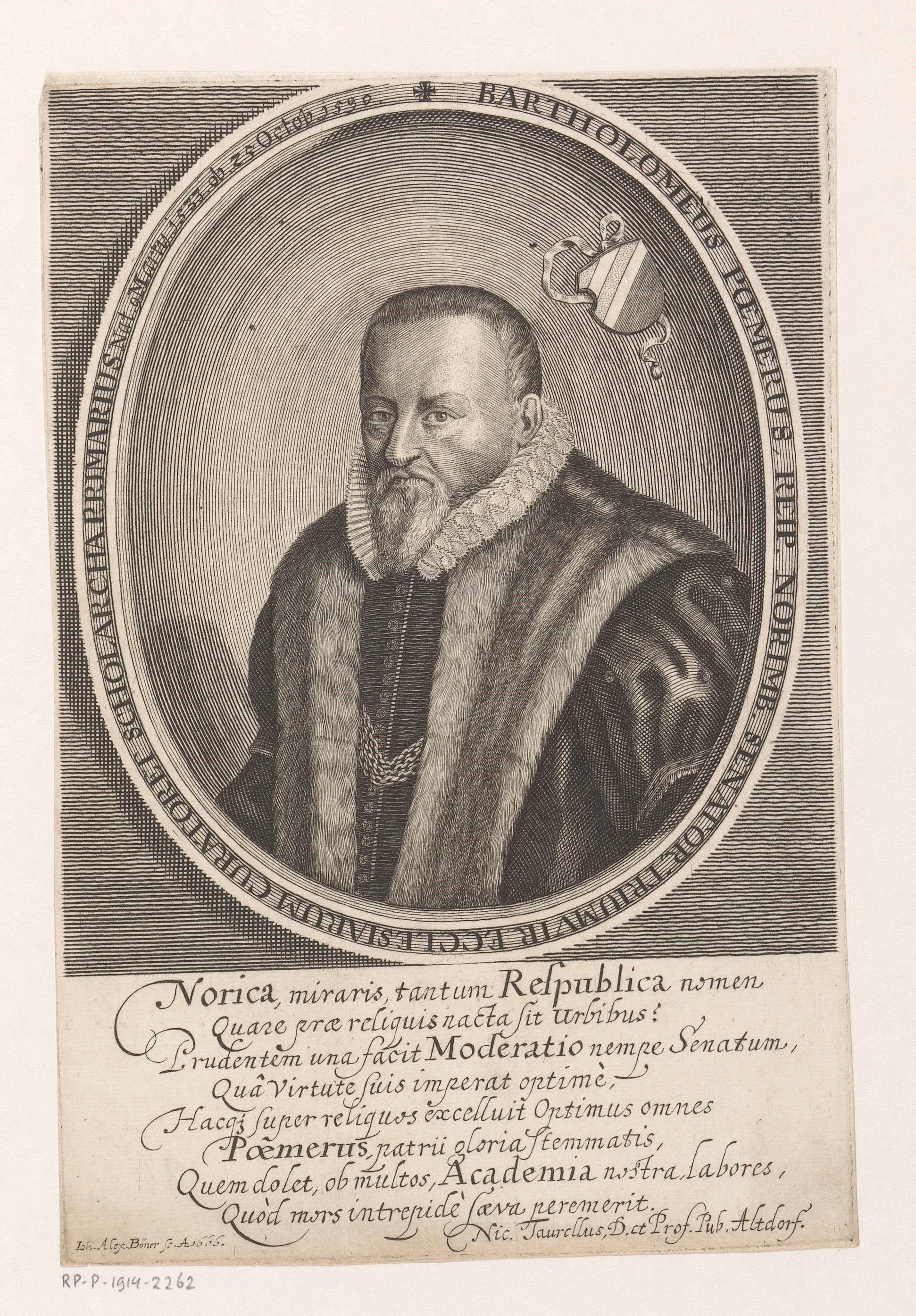 Portret van Bartholomäus Pömer