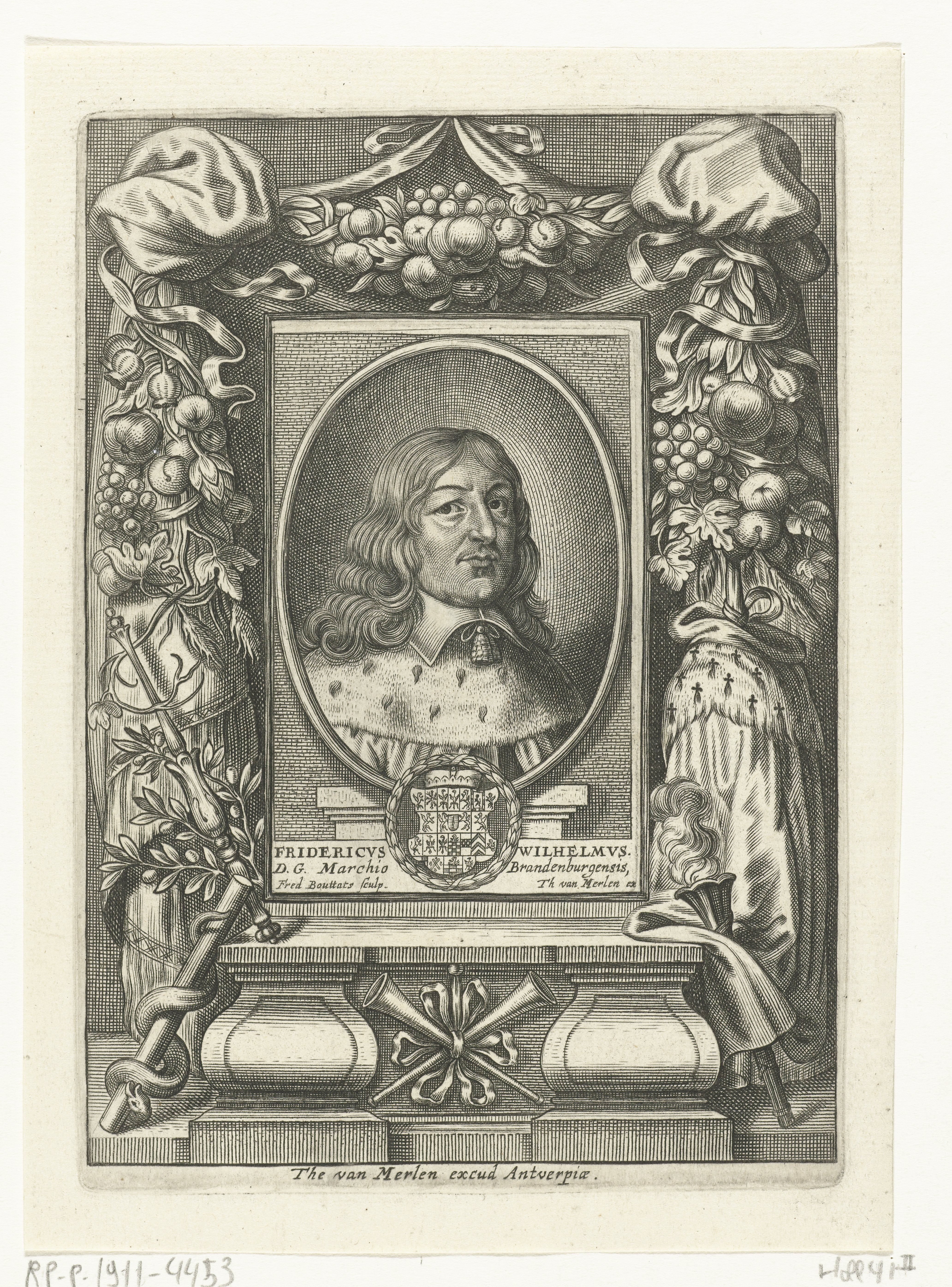 Portret van Frederik Willem van Brandenburg