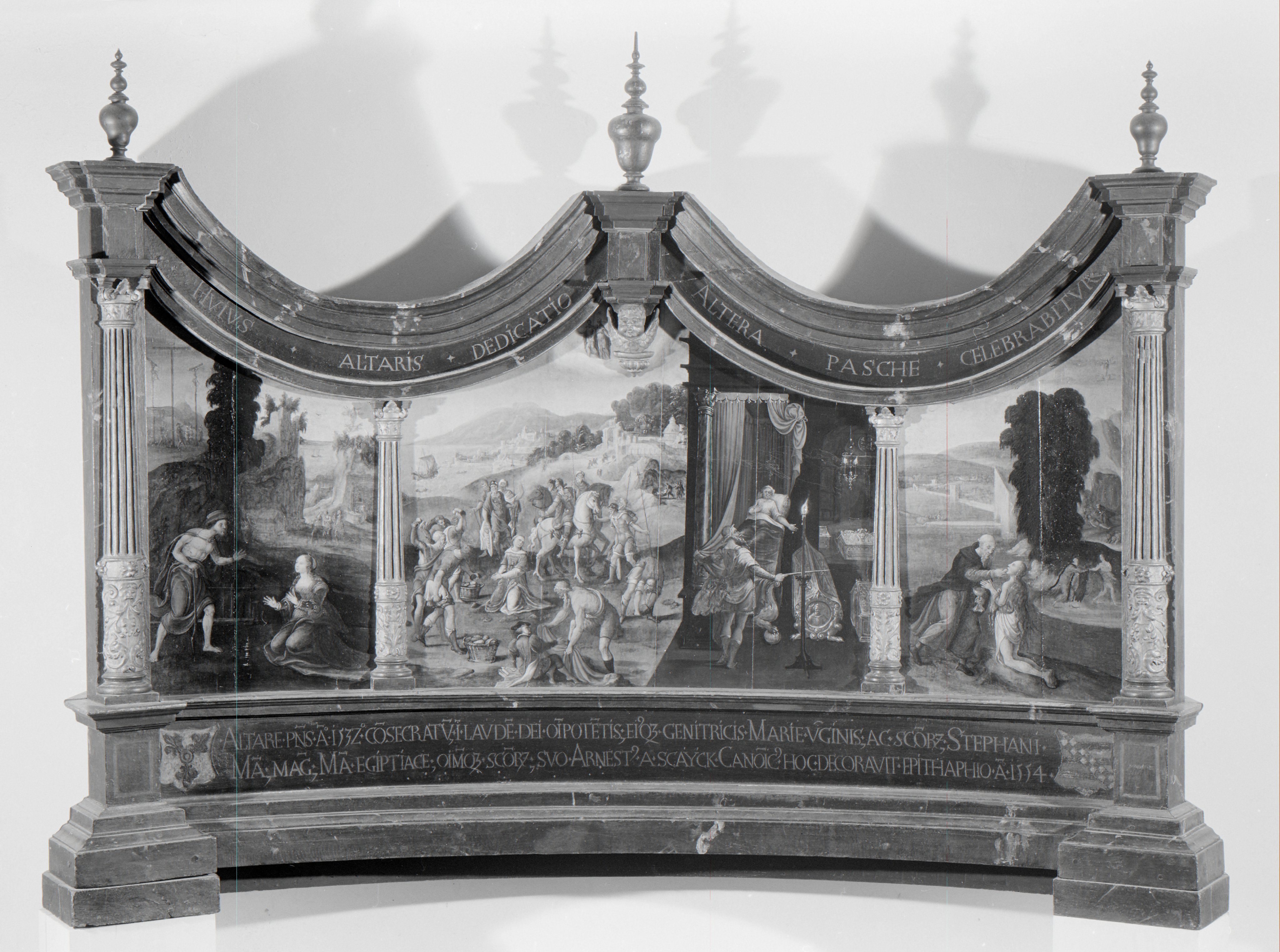 Triptych with the Stoning of Saint Stephen and the Legend of the Finding of his Grave