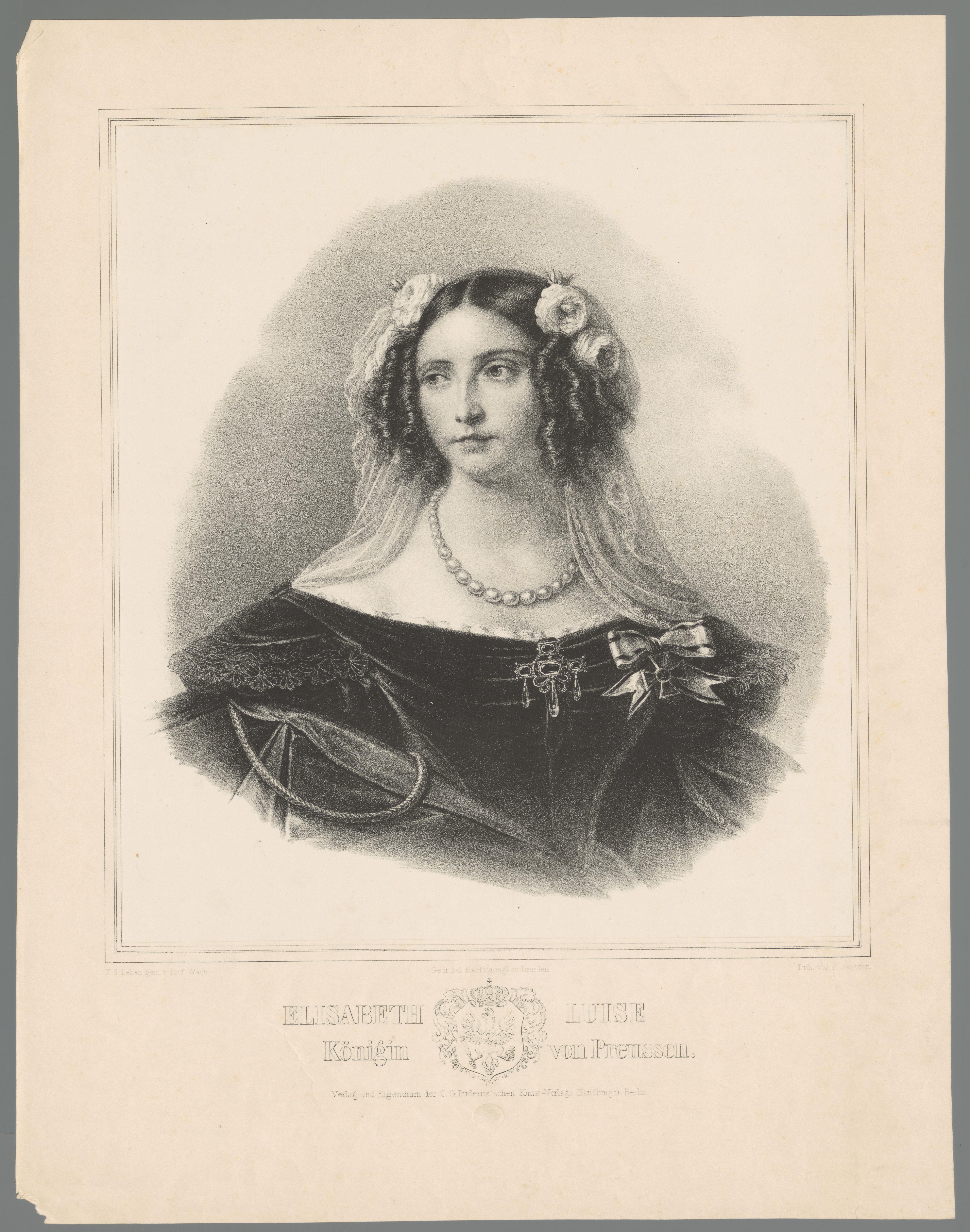 Portret van Elisabeth Ludovika van Beieren