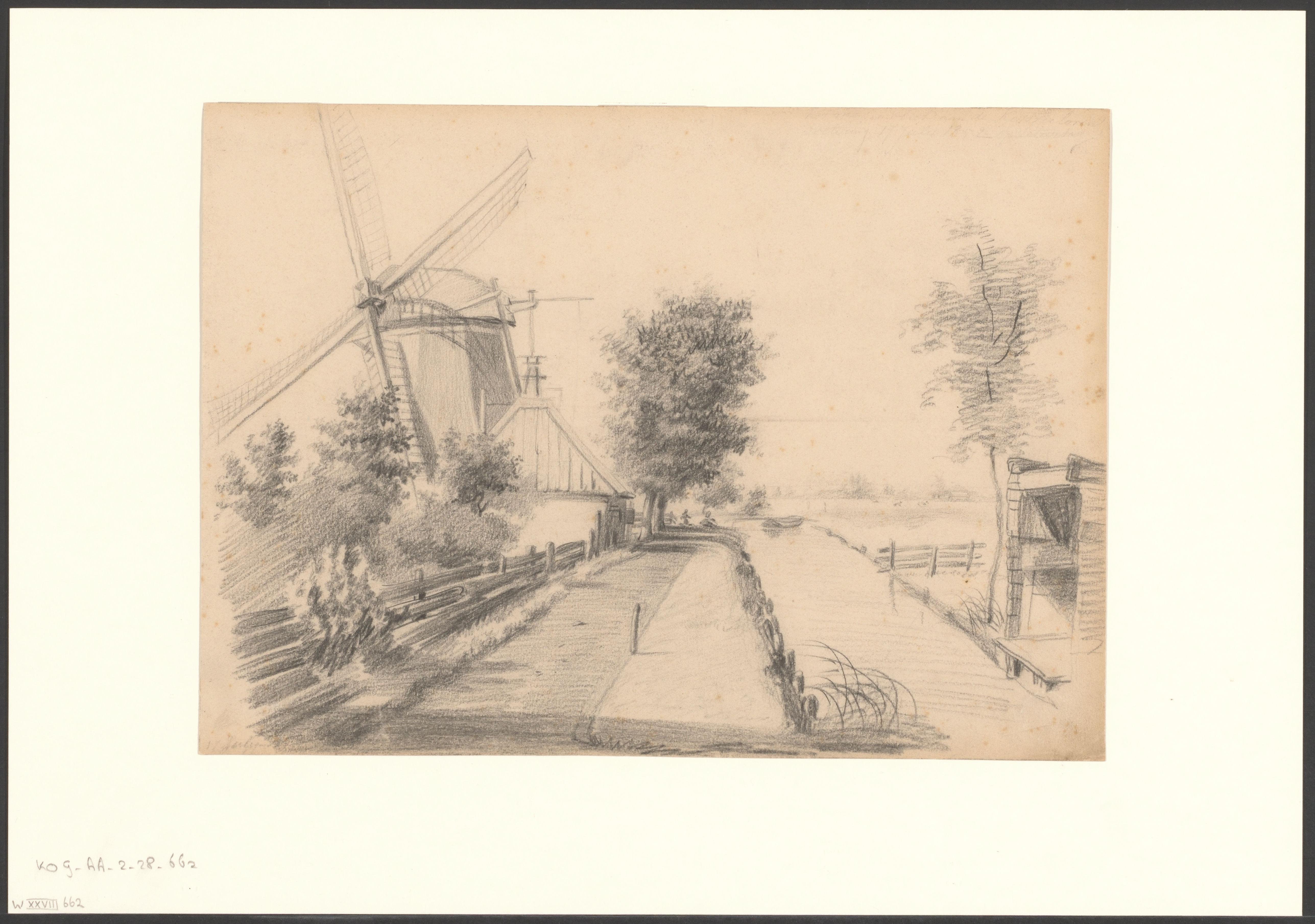 Gezicht op Molenvliet aan de Kostverlorenvaart