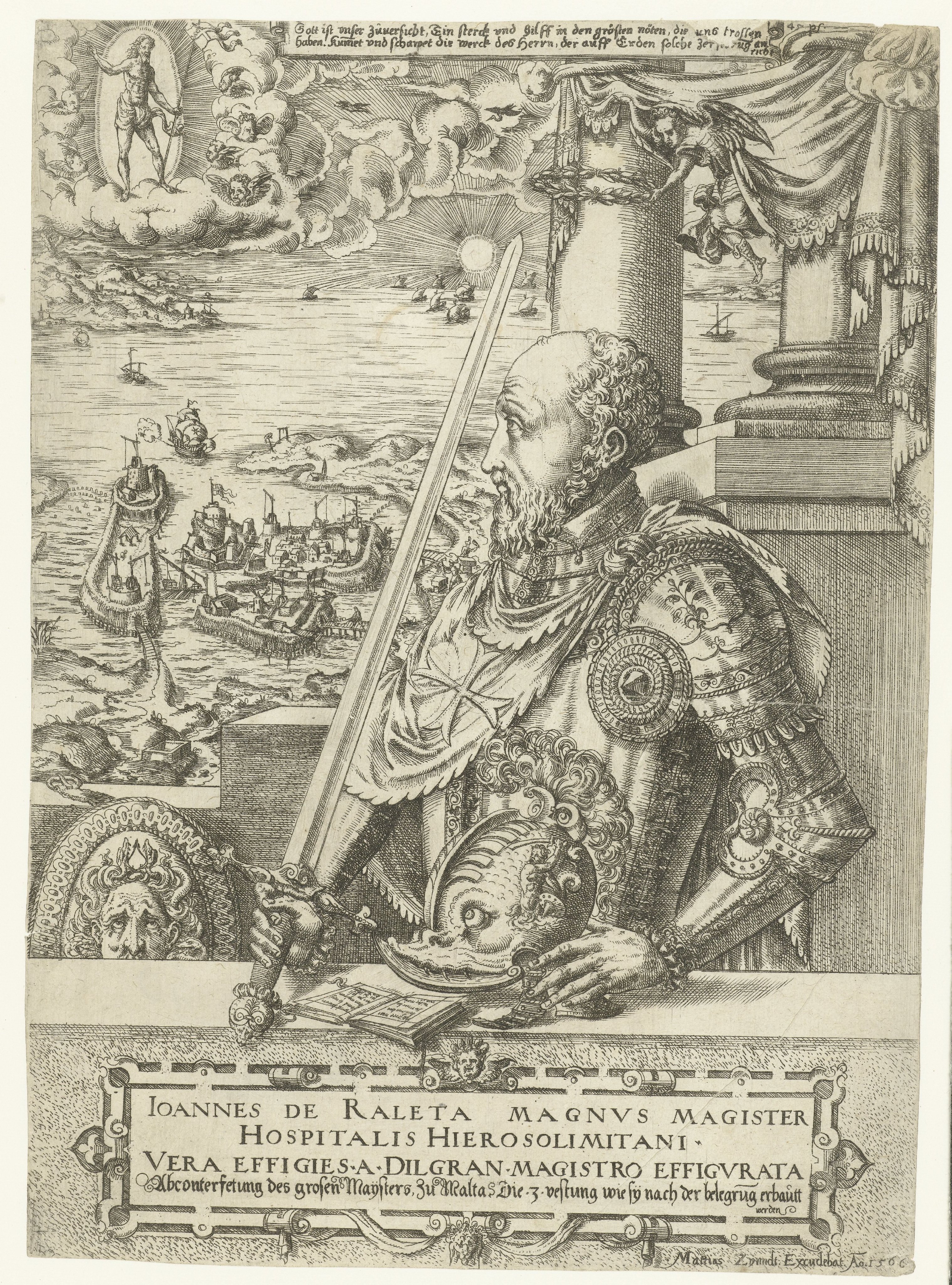 Portret van Jean Parisot de La Valette, Grootmeester van de Maltheser ridders
