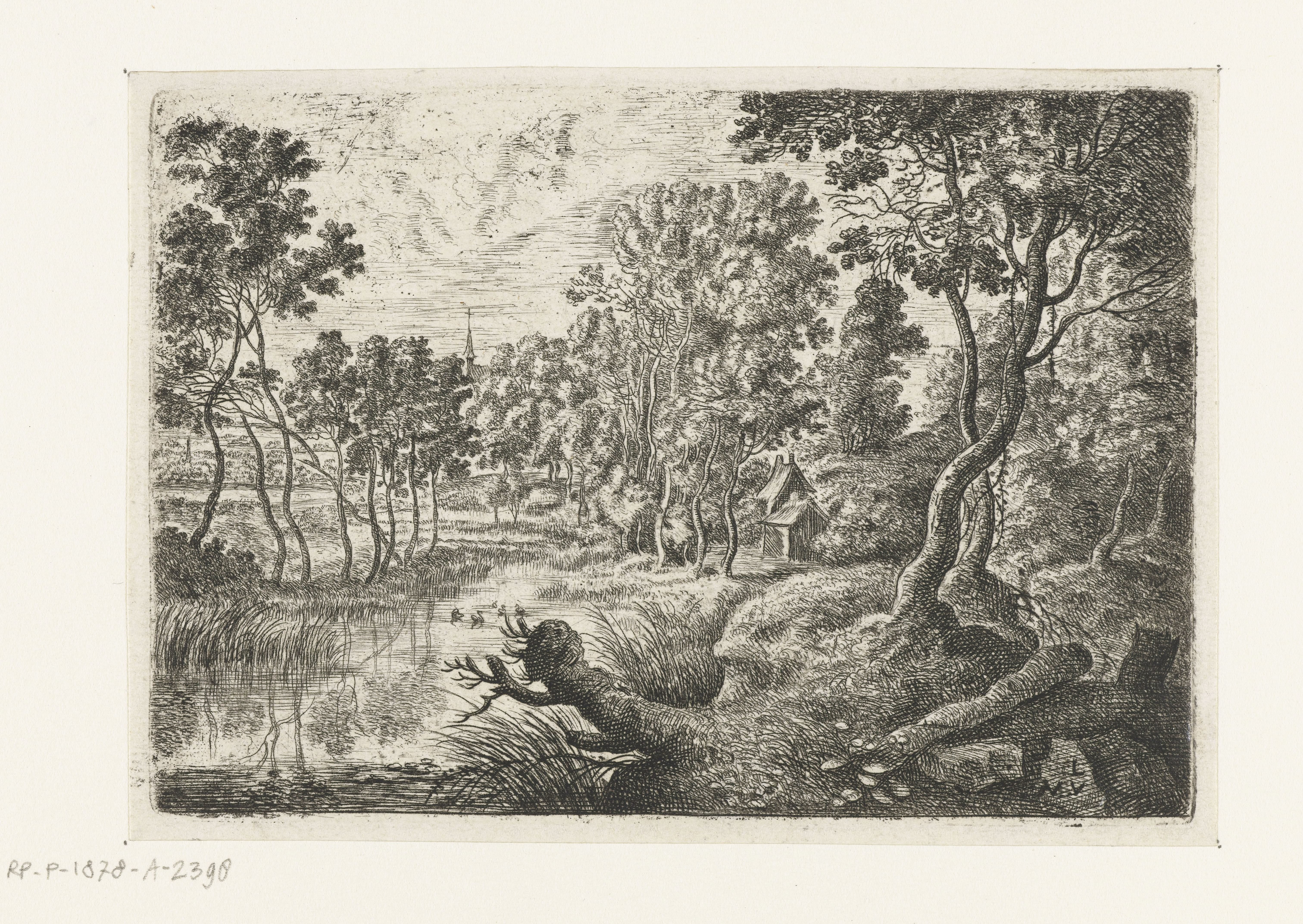 Landschap met een beek