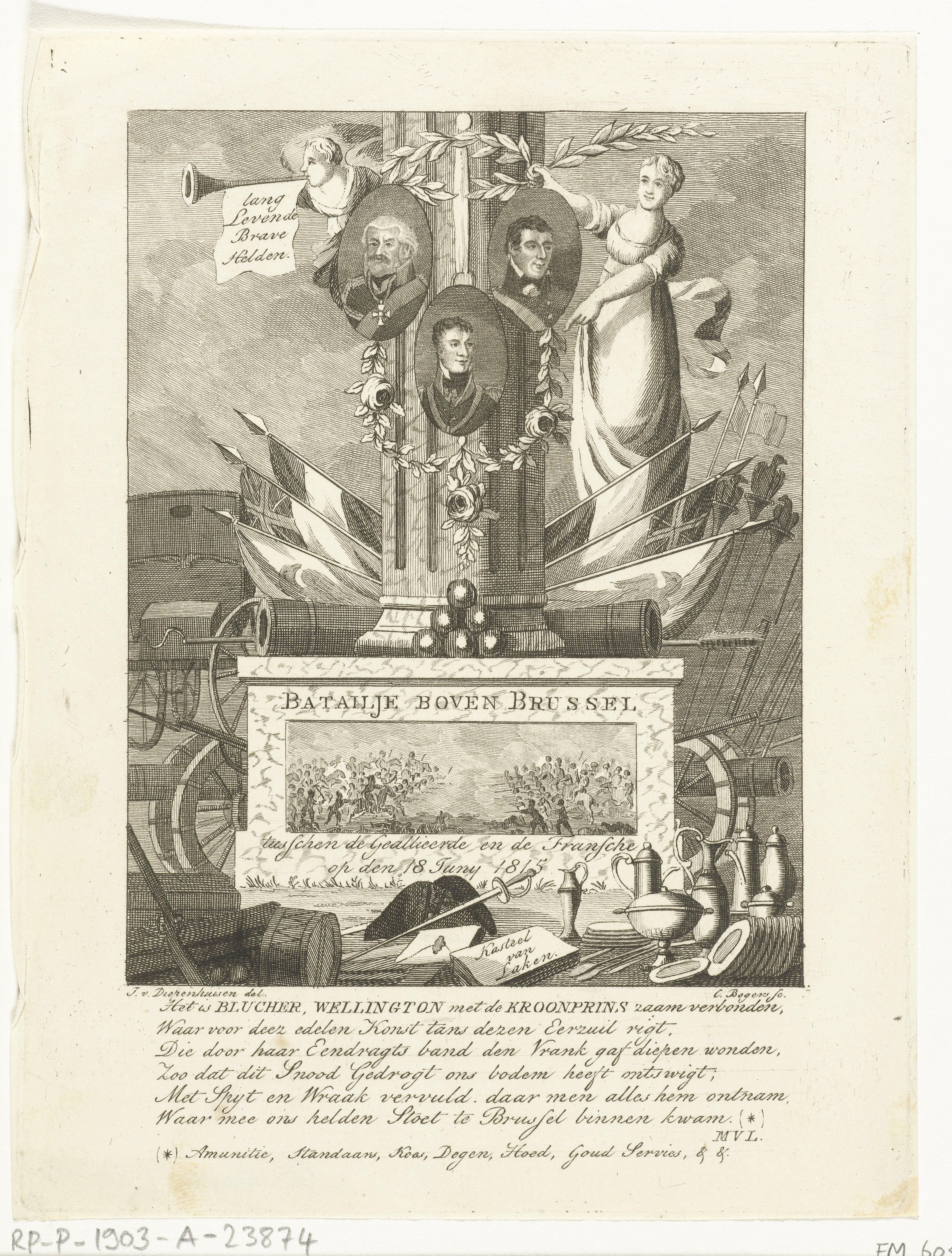 Gedenkzuil voor de Slag bij Waterloo