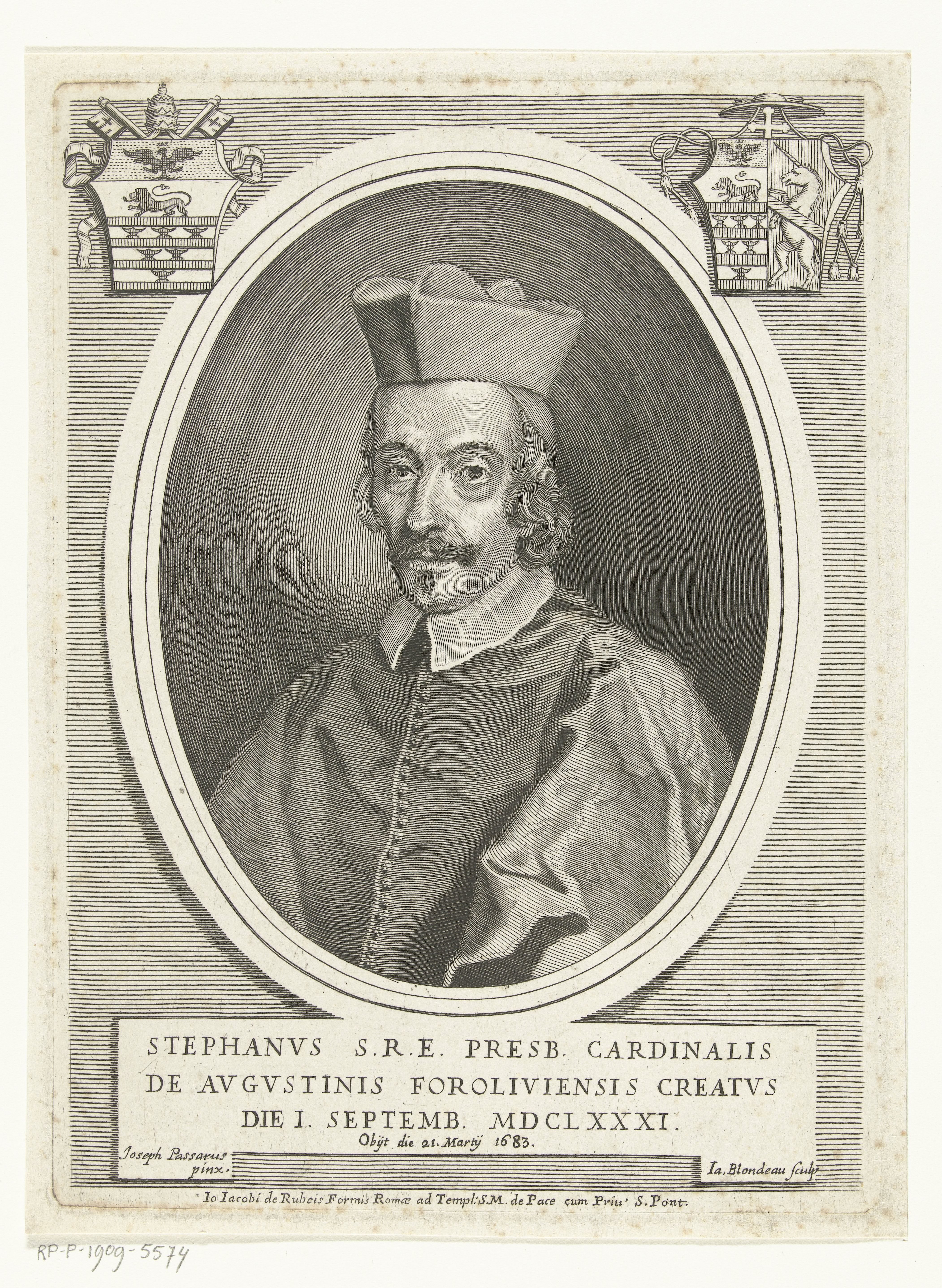 Portret van kardinaal Stefano Agostini