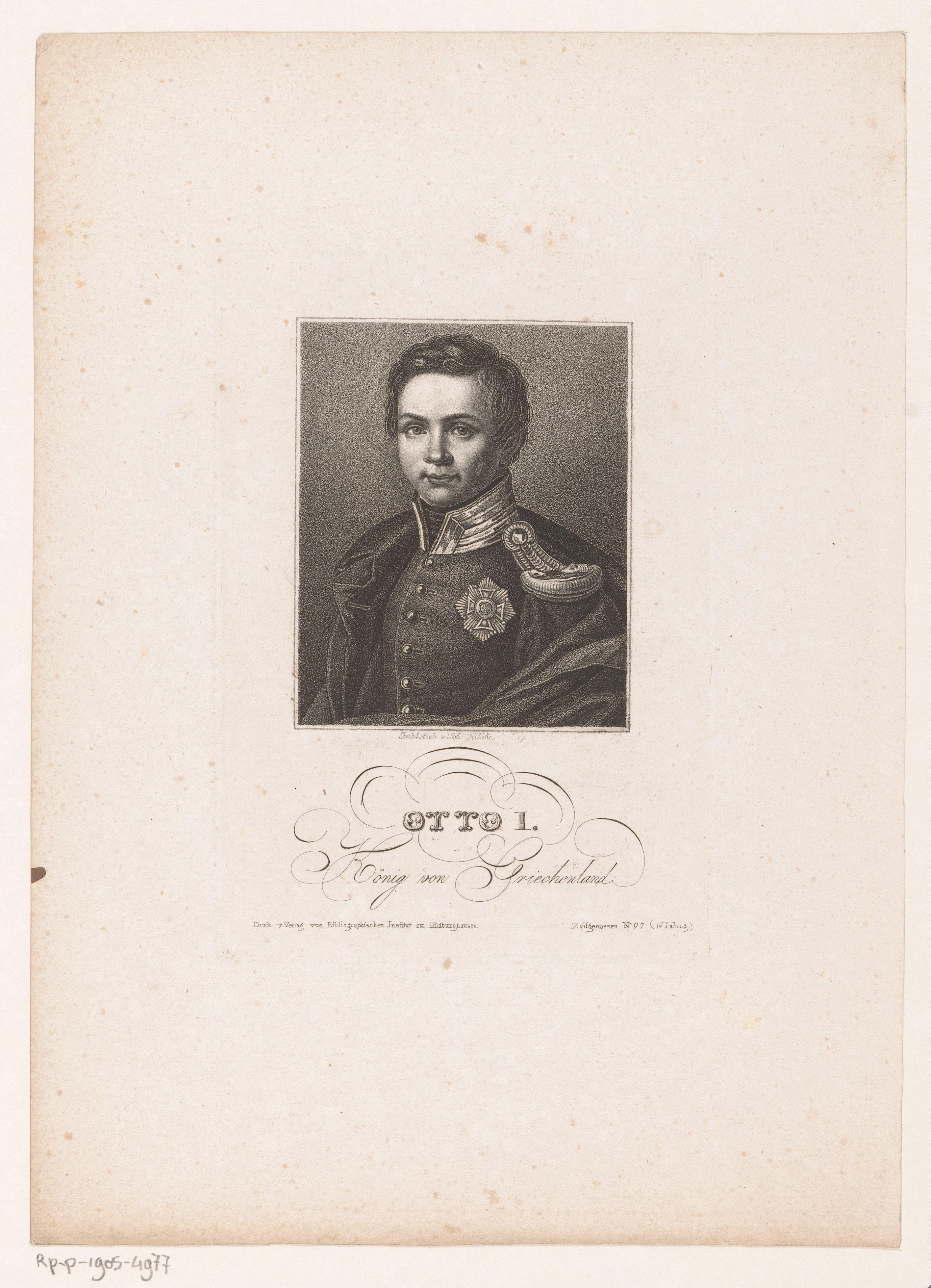 Portret van Otto I van Griekenland