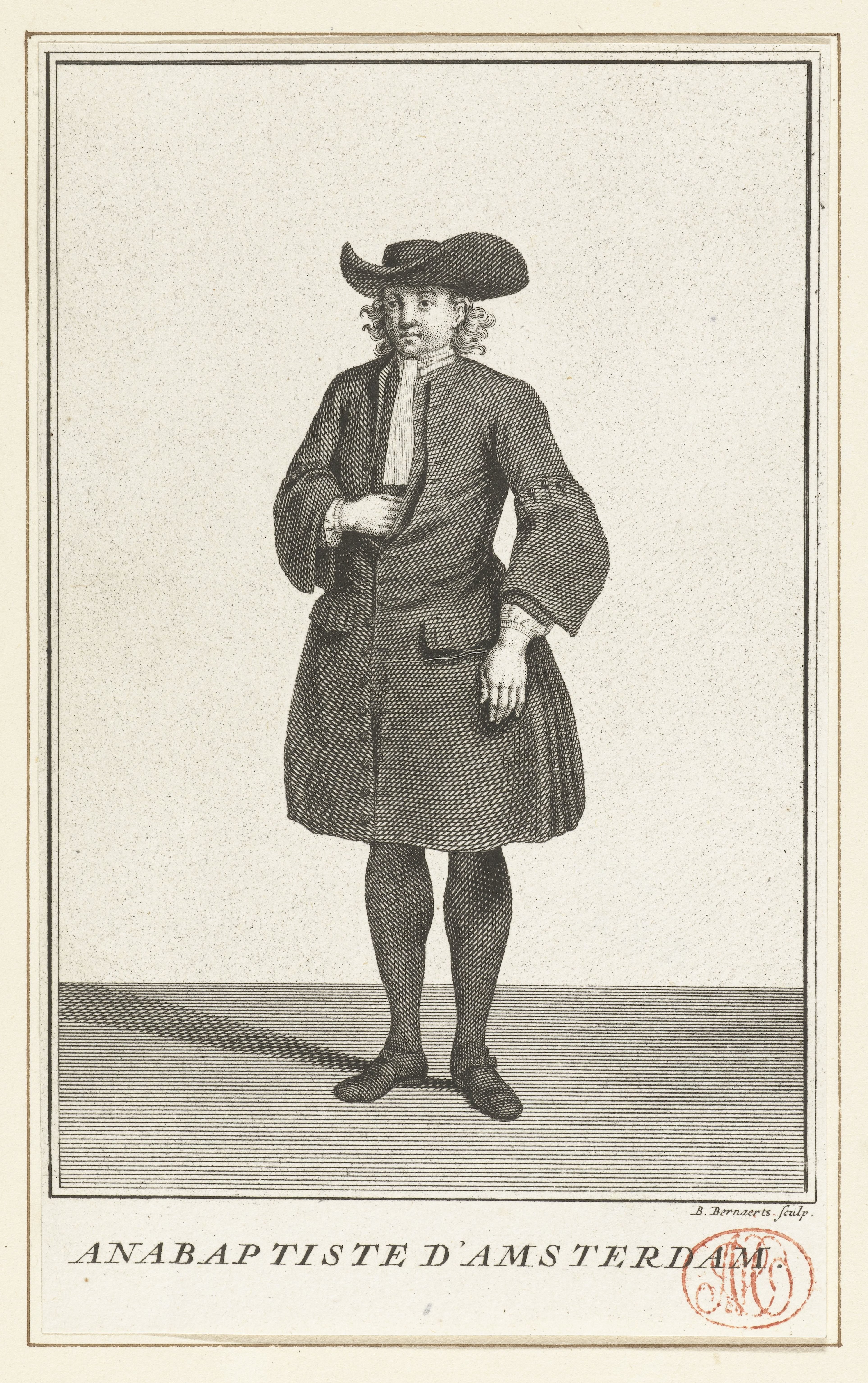 Doopsgezinde man uit Amsterdam