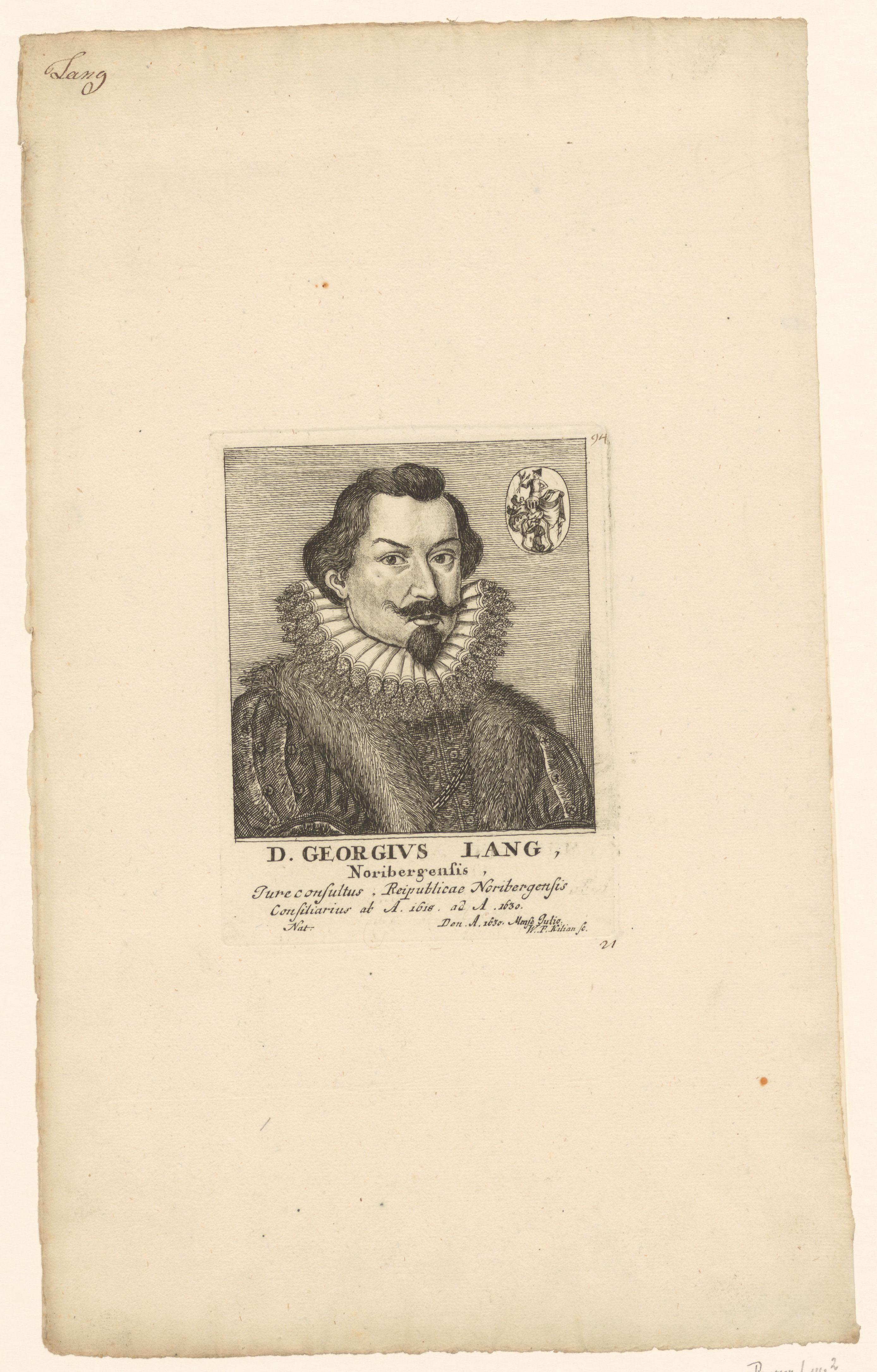 Portret van Georg Lang