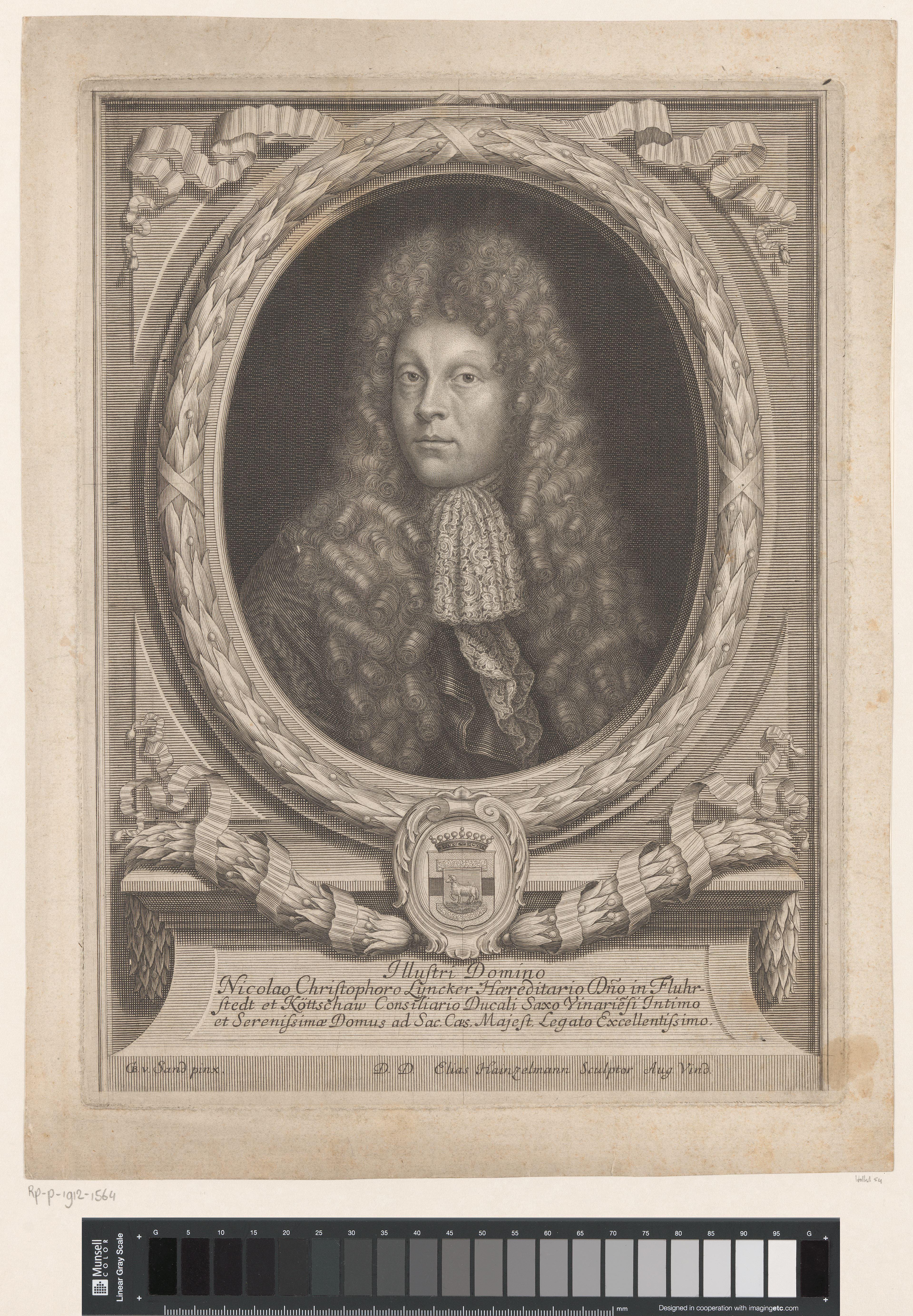 Portret van Nicolaus Christoph Lyncker