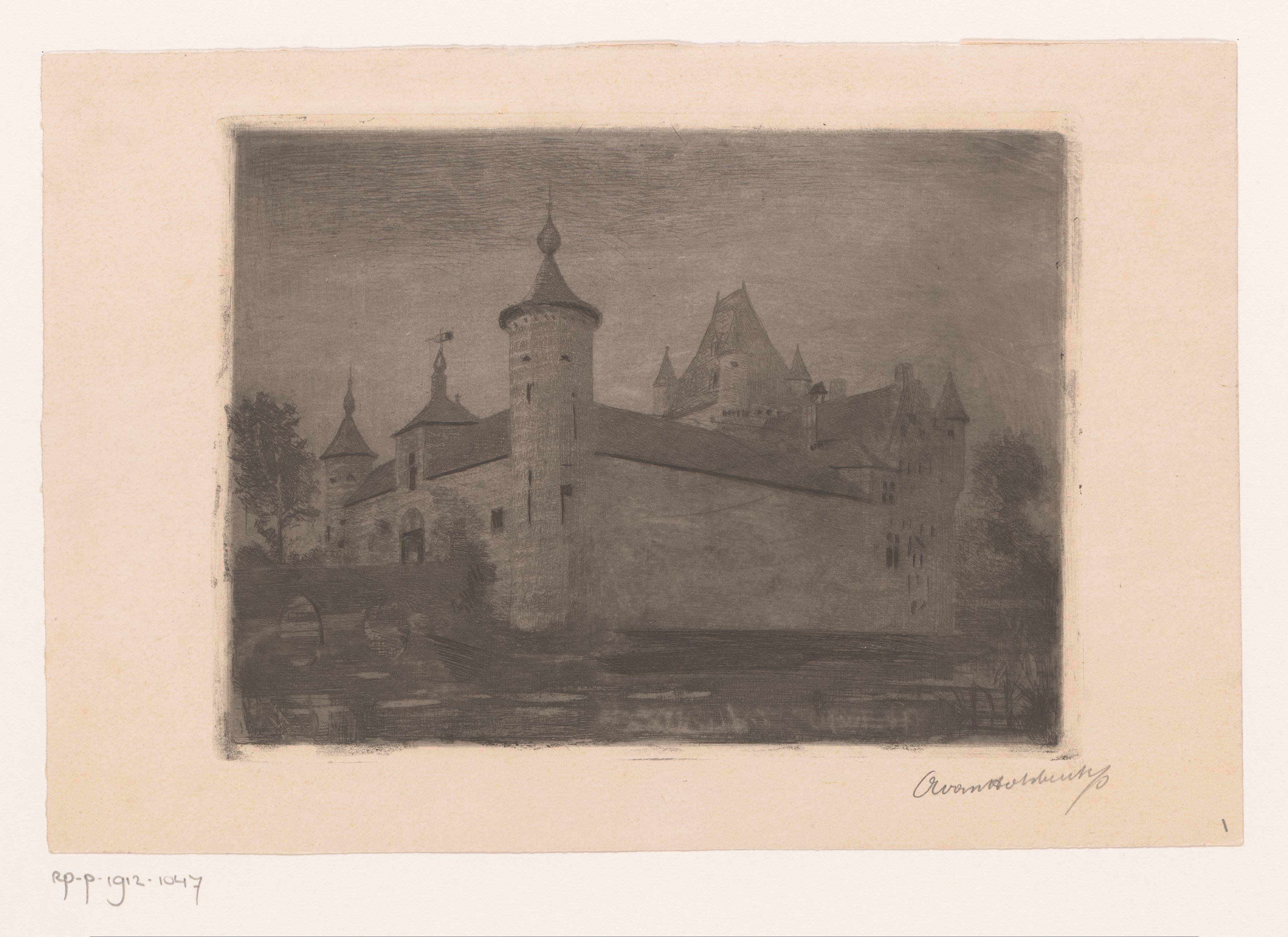 Gezicht op kasteel Bossenstein bij Broechem