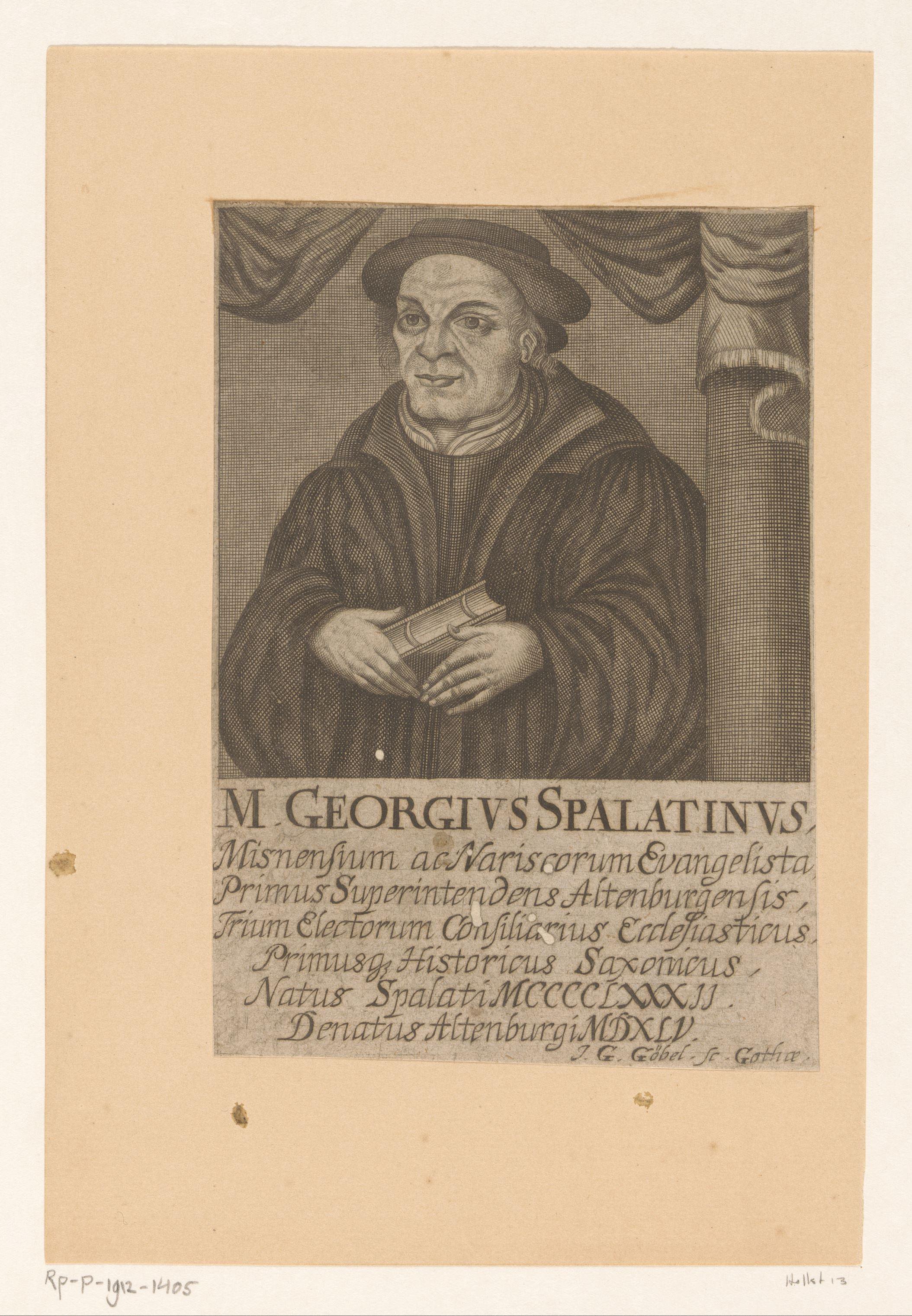Portret van Georg Spalatin
