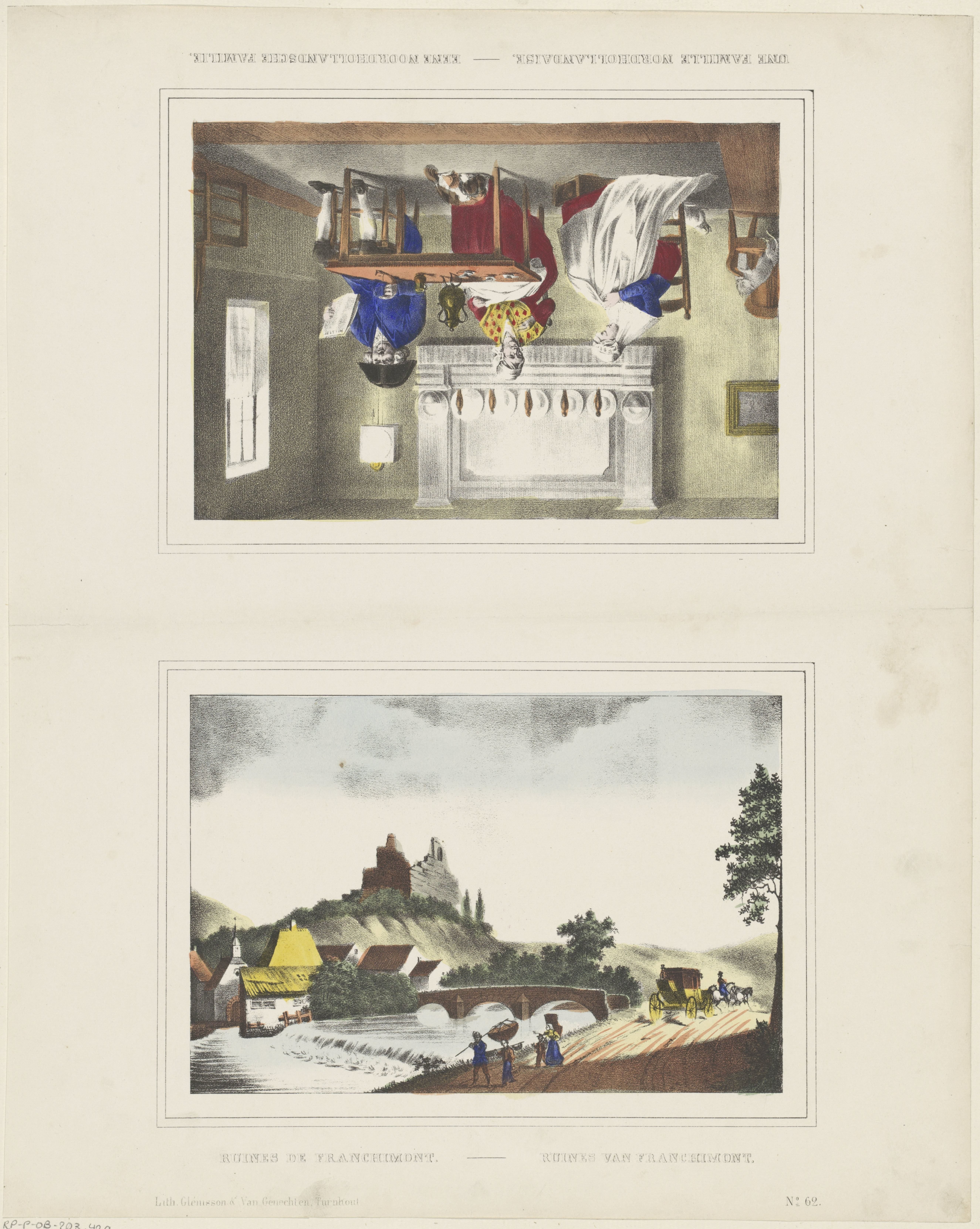 Une famille Nordhollandaise / Eene Noordhollandsche familie / Ruines de Franchimont / Ruines van Franchimont