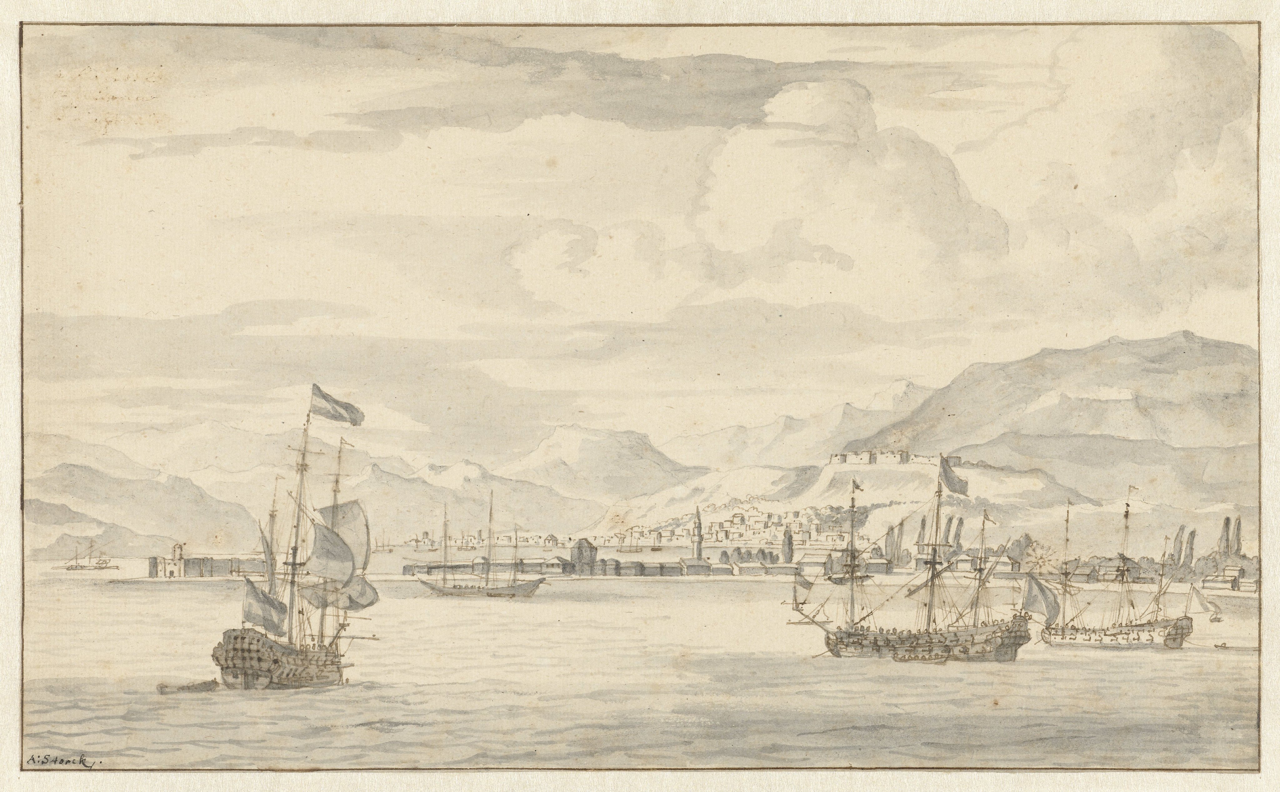 Gezicht op Smyrna (Izmir)